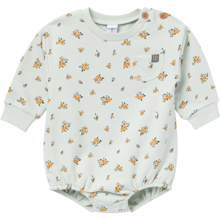Baby Girls Fall Roses Bubble Romper