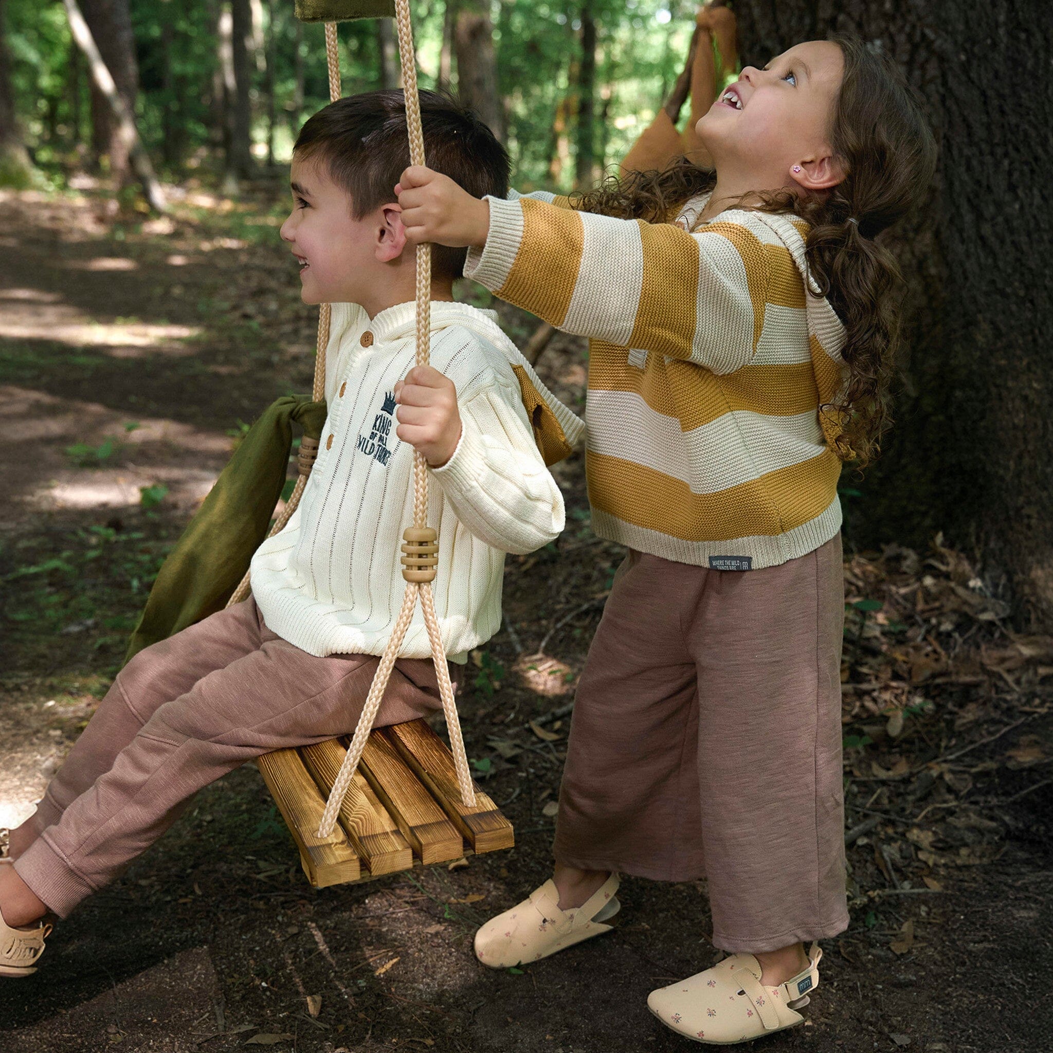 Infant & Toddler Neutral Yellow Stripe Where The Wild Things Are Hooded Sweater Outerwear Modern Moments™ by Gerber® 