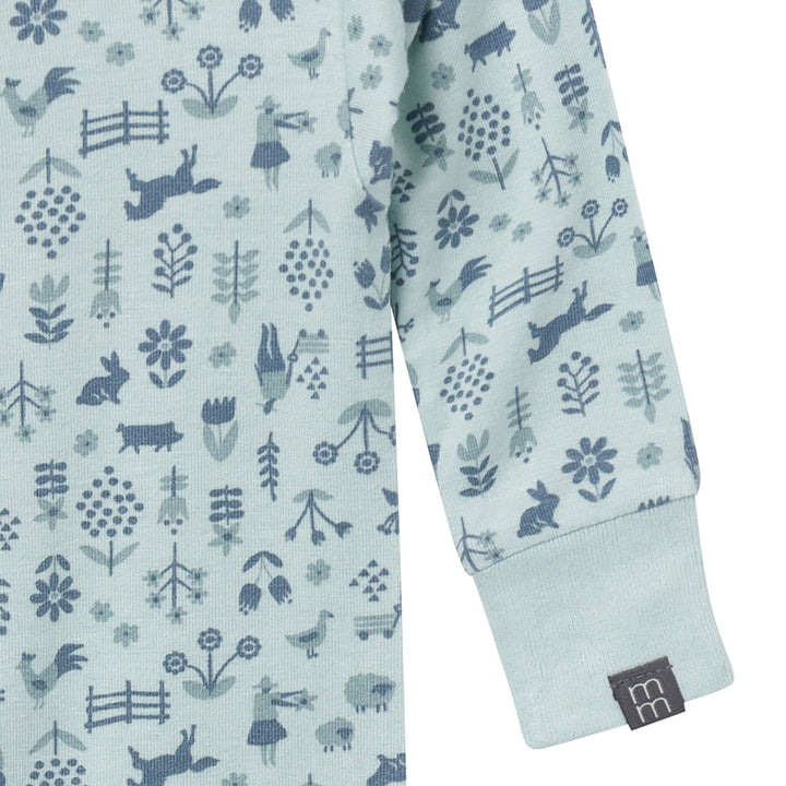 2-Pack Baby Neutral Blue Viscose Snug Fitting Footless Pajamas Sleepwear Gerber® 