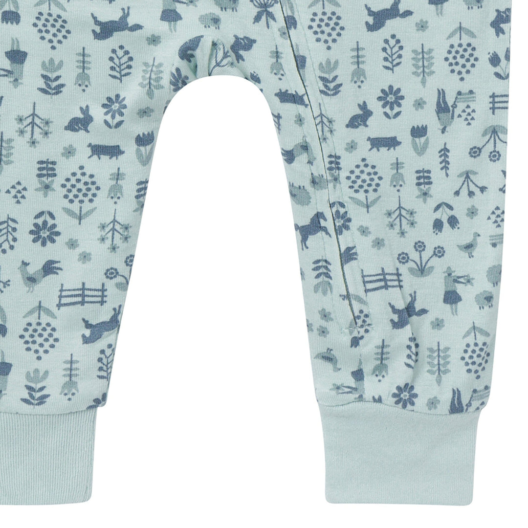 2-Pack Baby Neutral Blue Viscose Snug Fitting Footless Pajamas Sleepwear Gerber® 