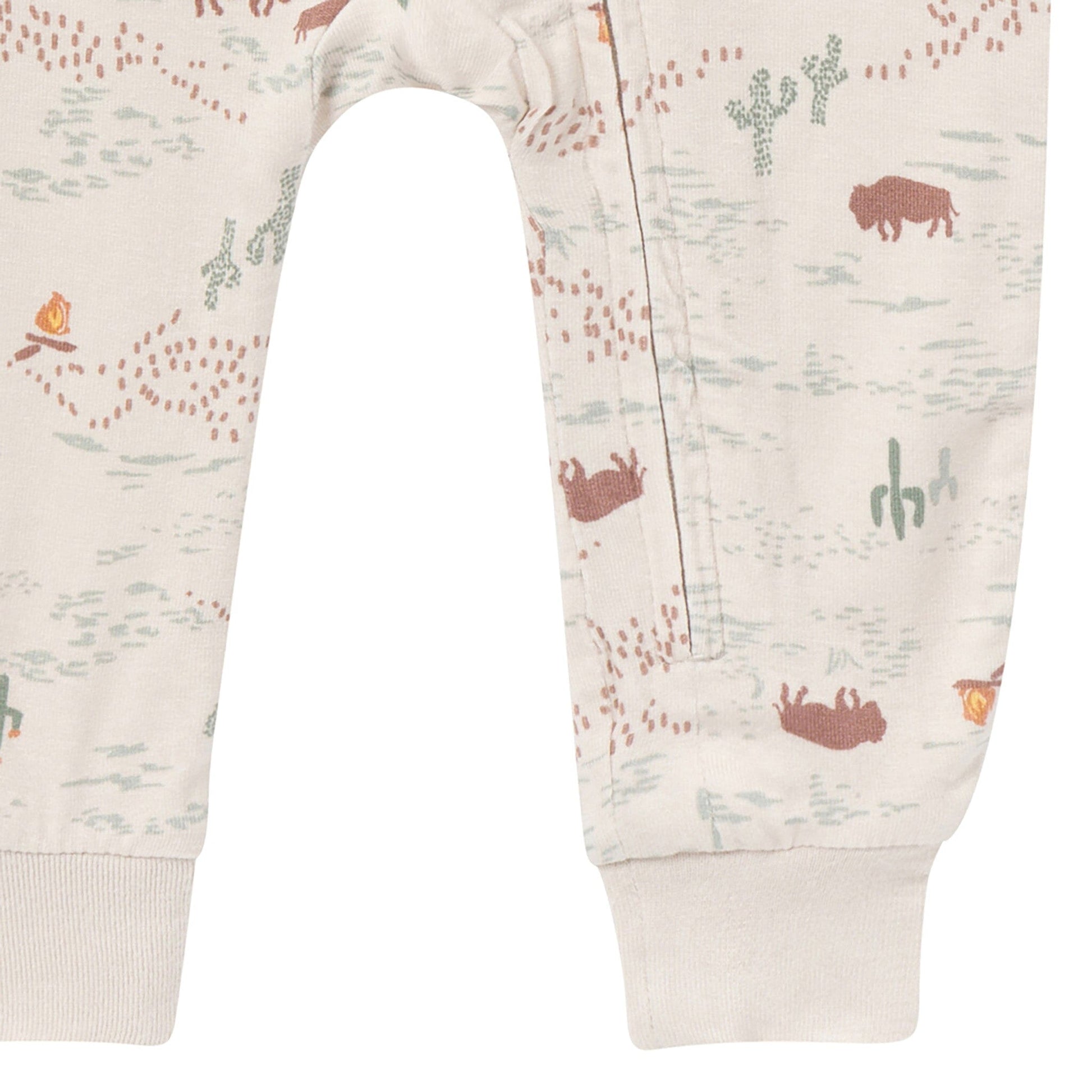 2-Pack Baby Neutral Gray and Brown Snug Fitting Footless Pajamas Sleepwear Gerber® 