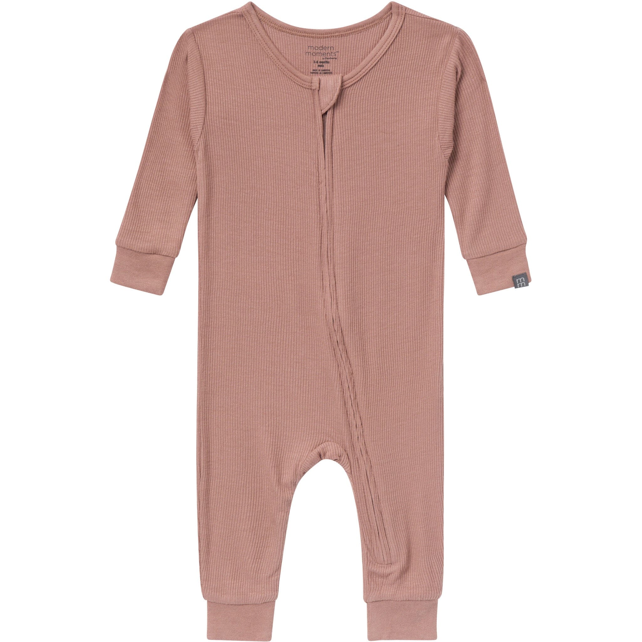 2-Pack Baby Neutral Gray and Brown Snug Fitting Footless Pajamas Sleepwear Gerber® 