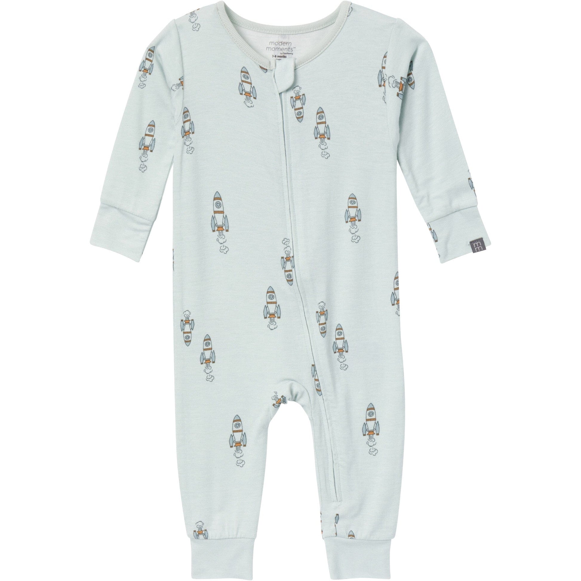 2-Pack Baby & Toddler Boys Light Sky Spaceship Tight Fitting Footless Pajamas sleepwear Modern Moments™ by Gerber® 