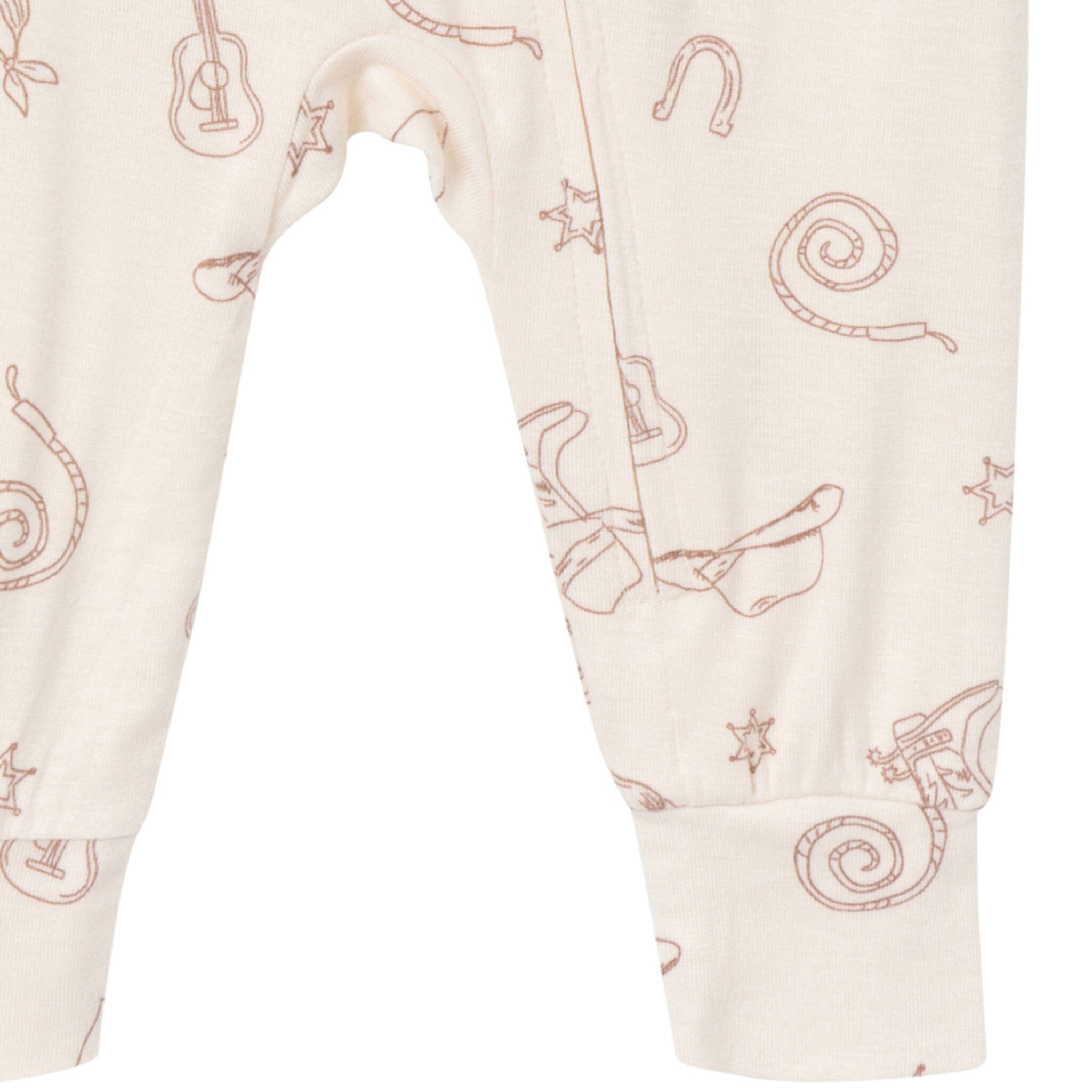 2-Pack Baby & Toddler Neutral Beige Cowboy Tight Fitting Footless Pajamas sleepwear Modern Moments™ by Gerber® 