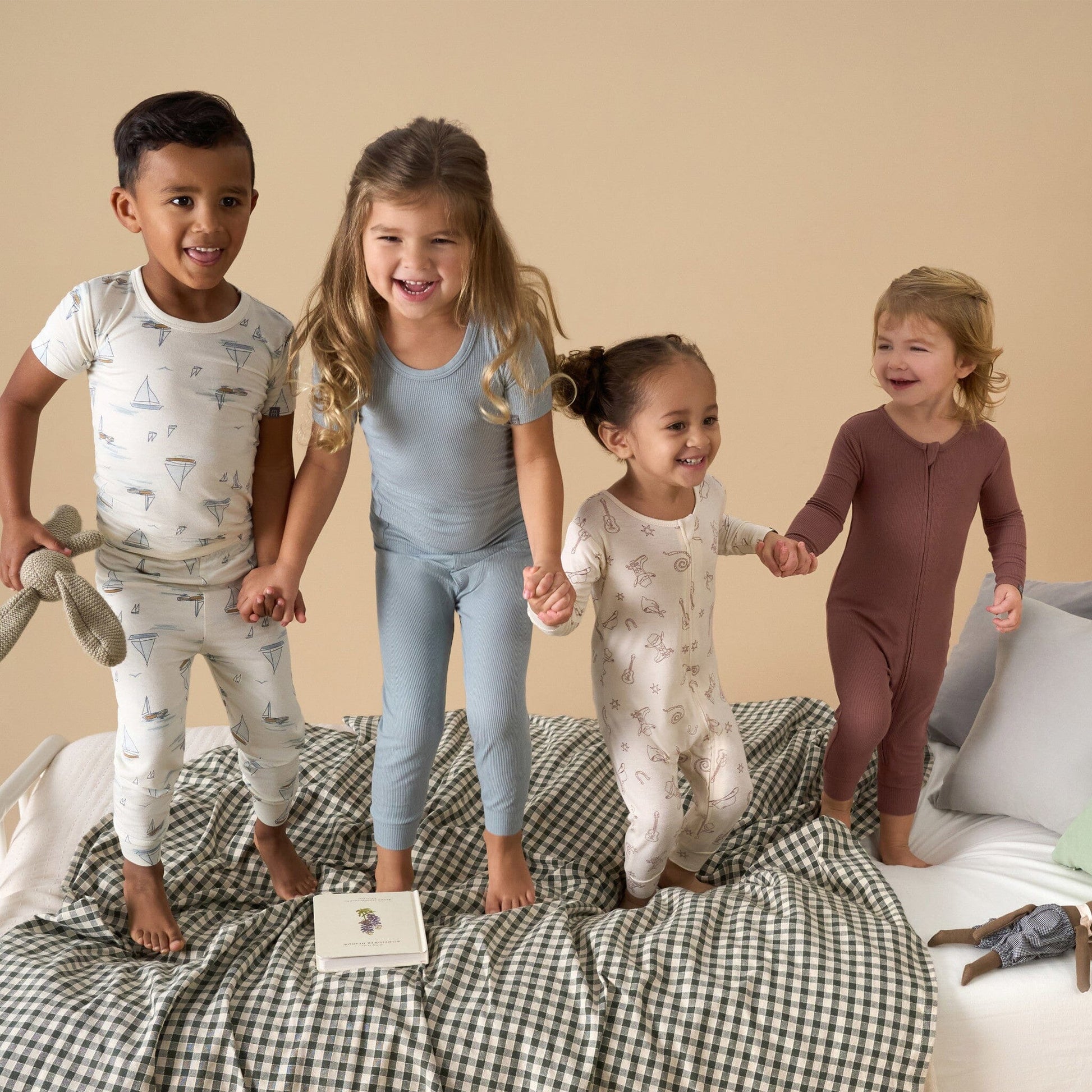 2-Pack Baby & Toddler Neutral Beige Cowboy Tight Fitting Footless Pajamas sleepwear Modern Moments™ by Gerber® 