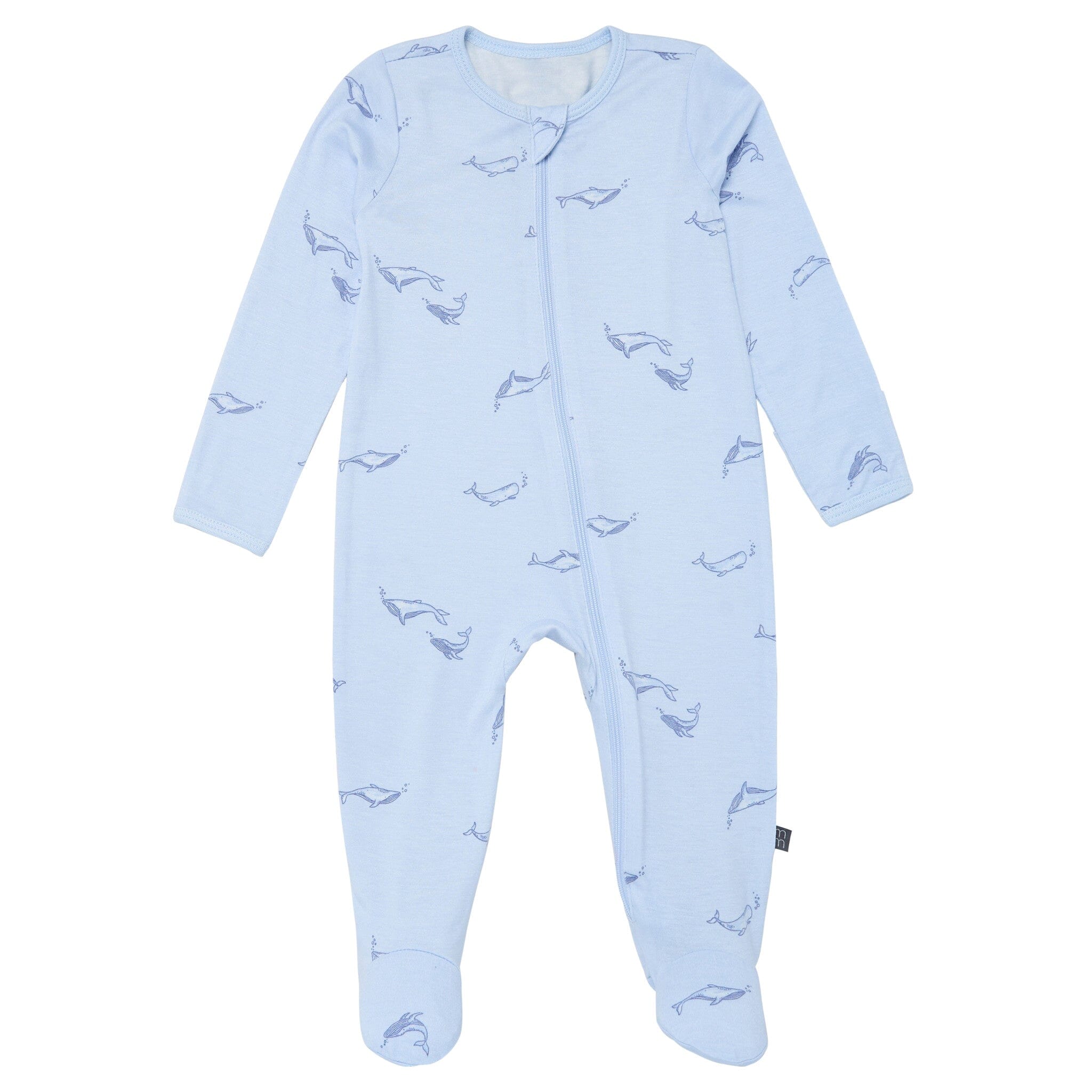 2-Pack Baby Boys Light Blue Whale Sleep 'N Play With Mittens sleepwear Modern Moments™ by Gerber® 