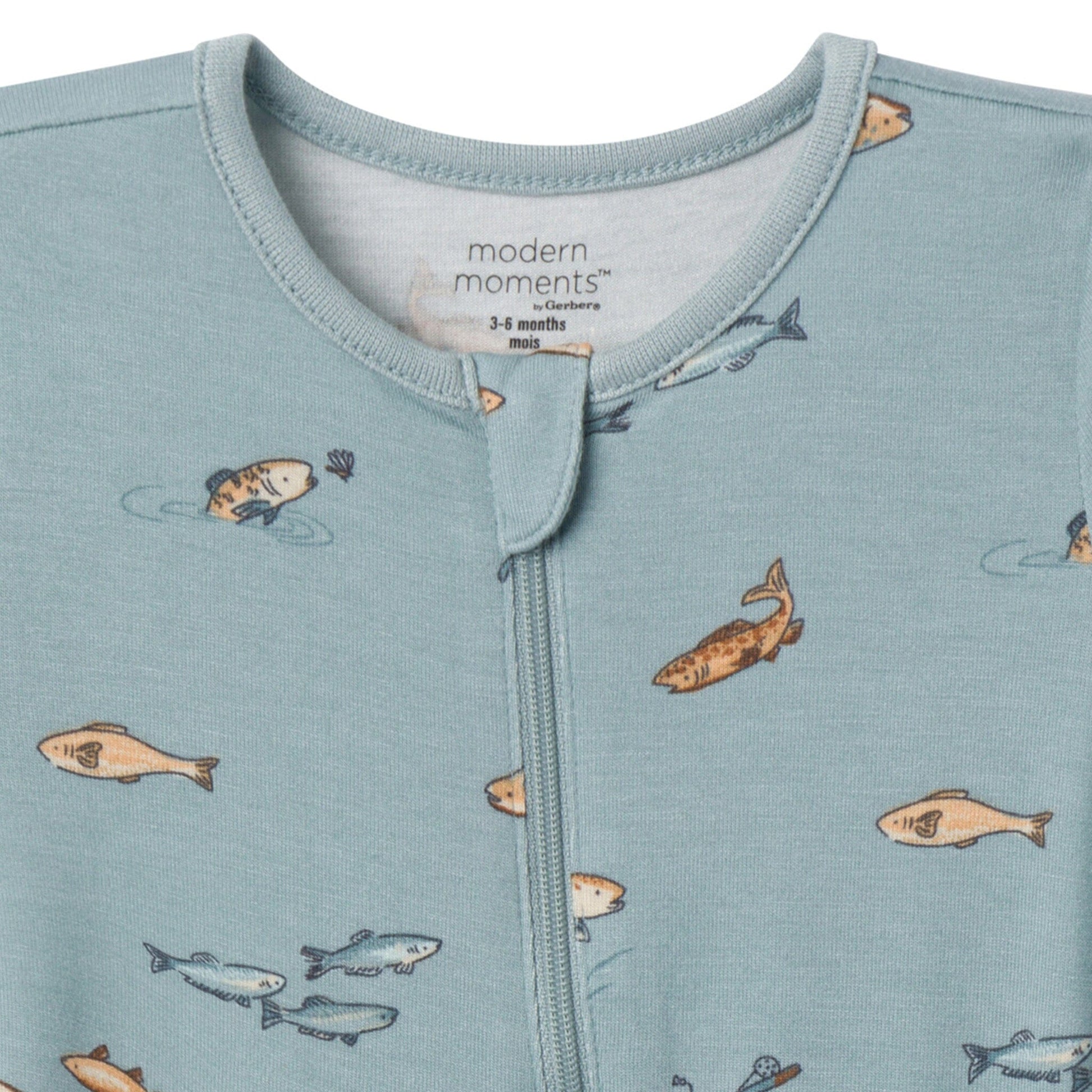 2-Pack Baby Boys Medium Teal Fishing Footless Coveralls