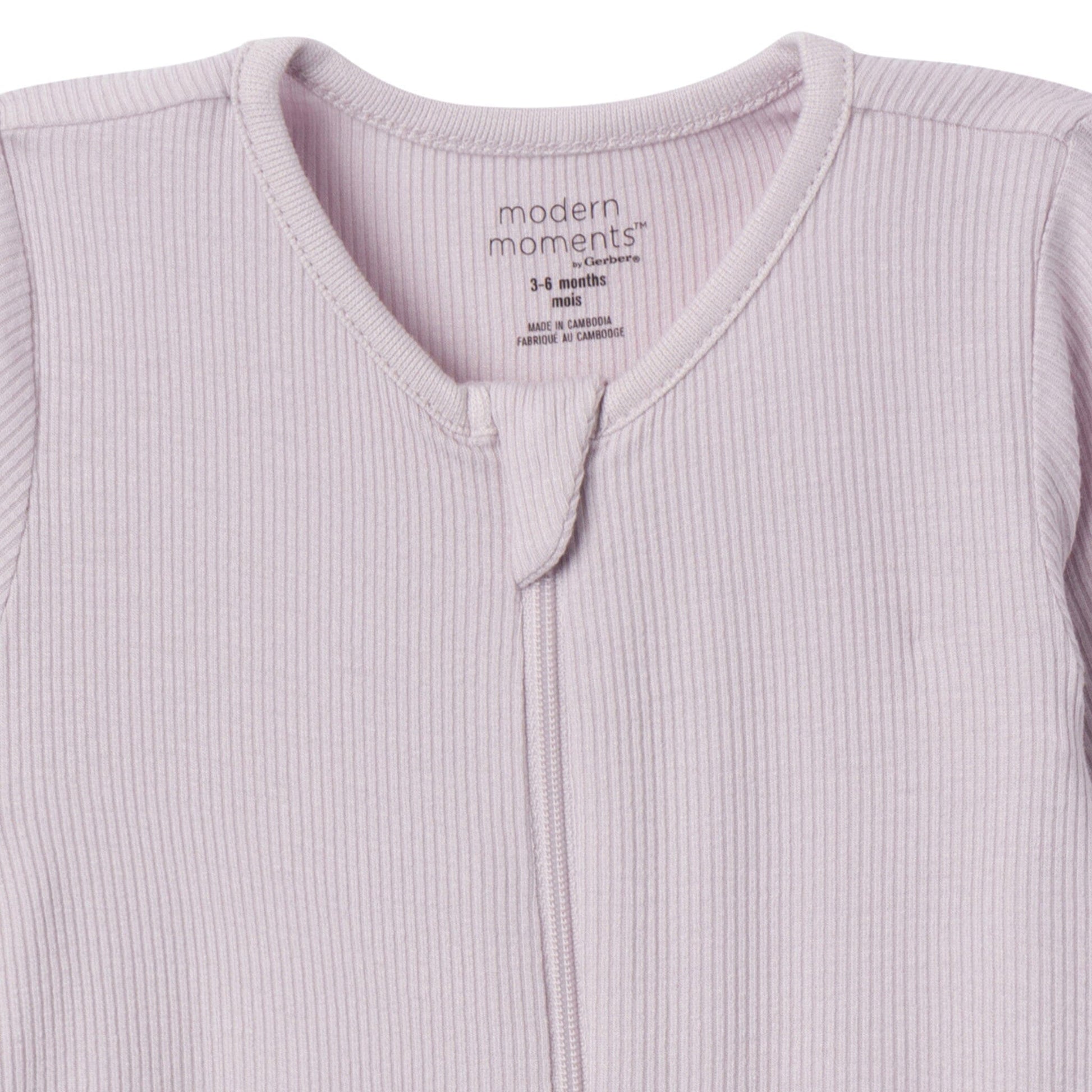 2-Pack Baby Girls Ivory Seashells Footless Coveralls