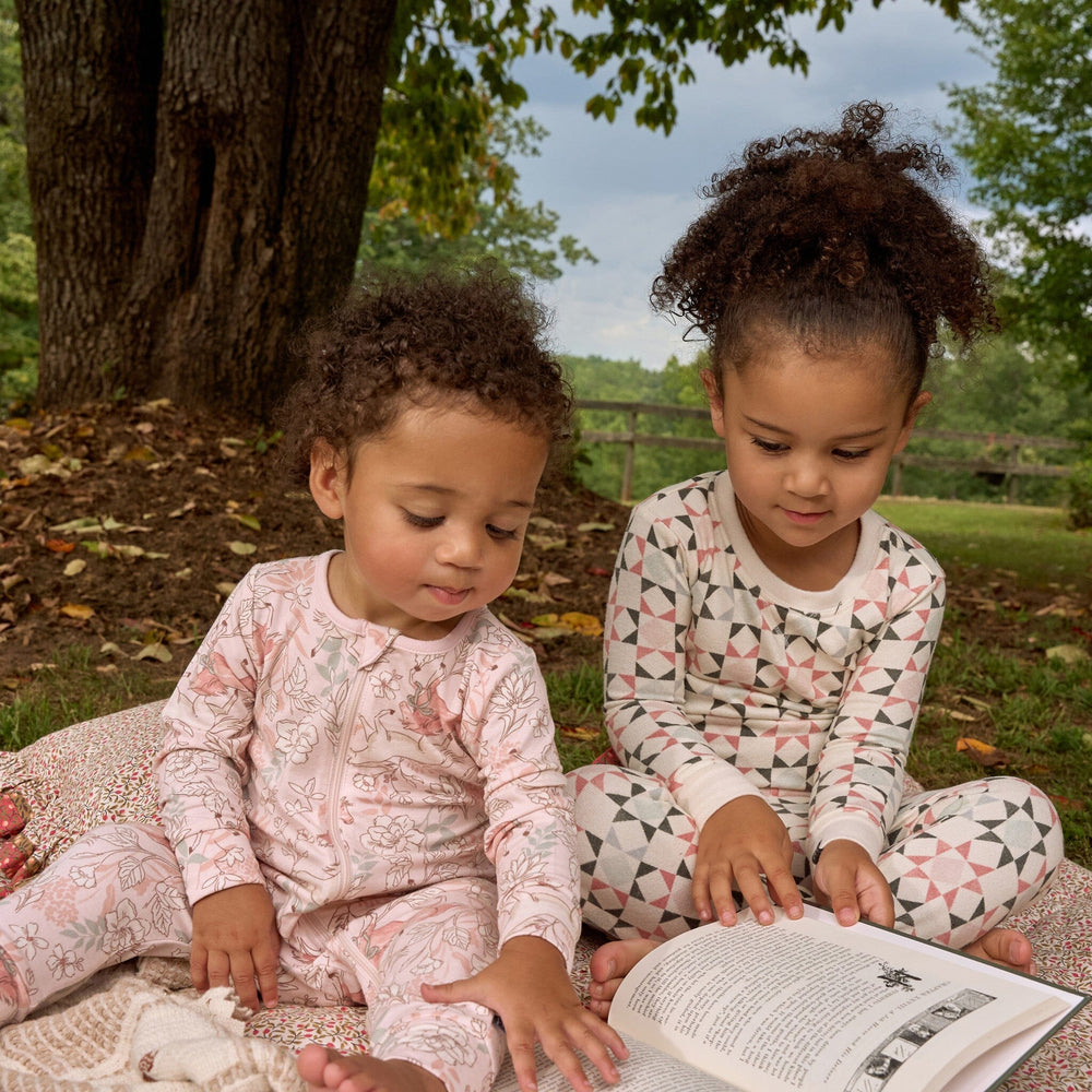 2-Pack Baby Girls Pink Long Sleeve Footless Romper Rompers Gerber® 