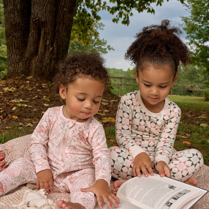 2-Pack Baby Girls Pink Long Sleeve Footless Romper Rompers Gerber® 