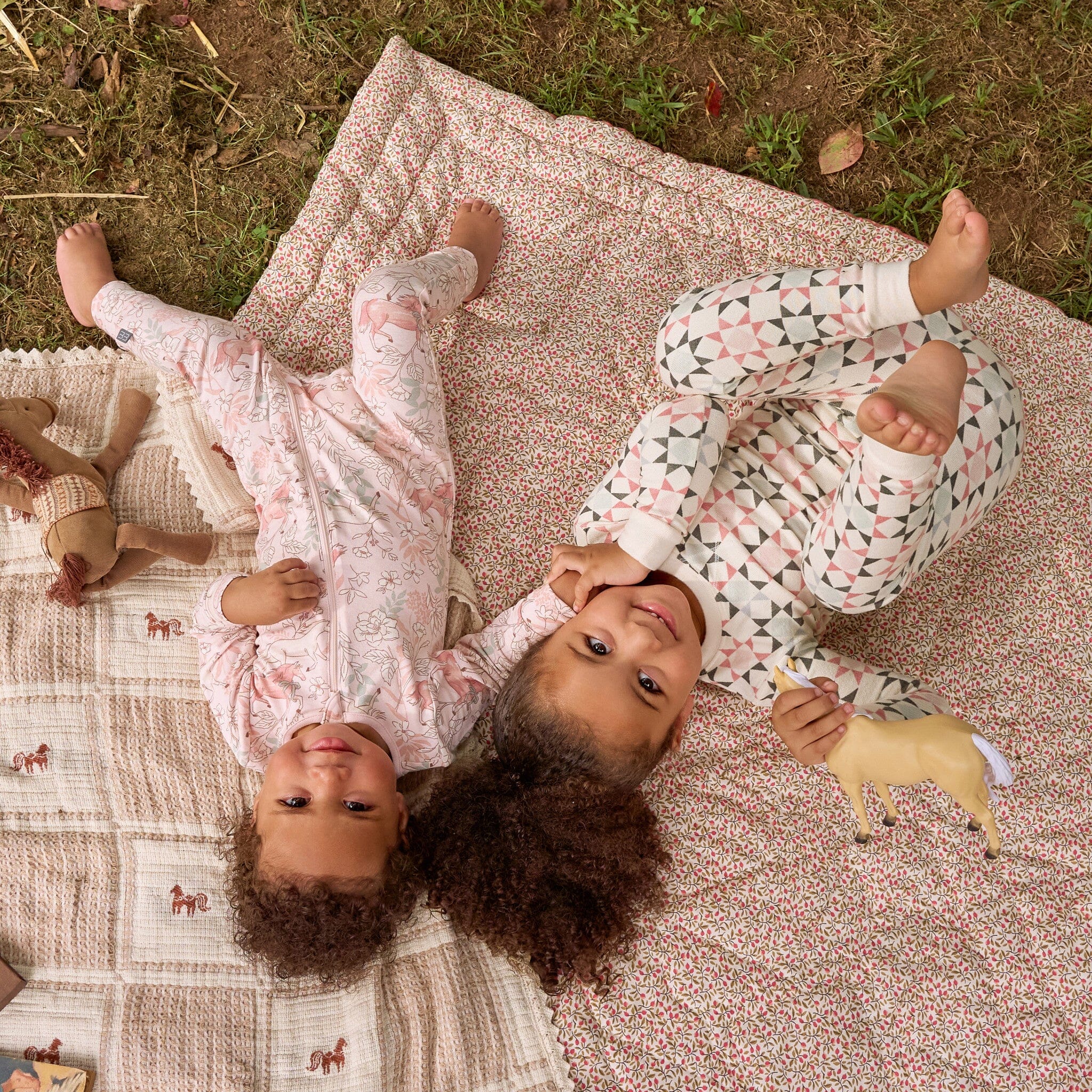 2-Pack Baby Girls Pink Long Sleeve Footless Romper Rompers Gerber® 