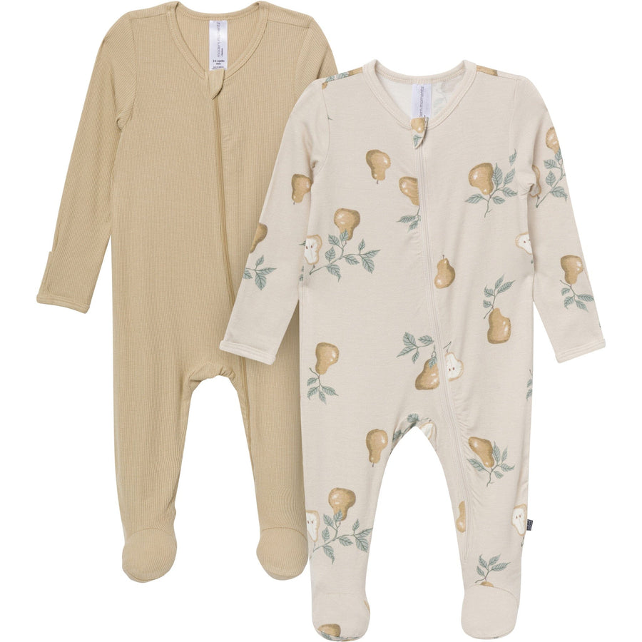 2-Pack Baby Neutral Green and Gray Sleep 'N Play Sleepwear Modern Moments™ by Gerber® 