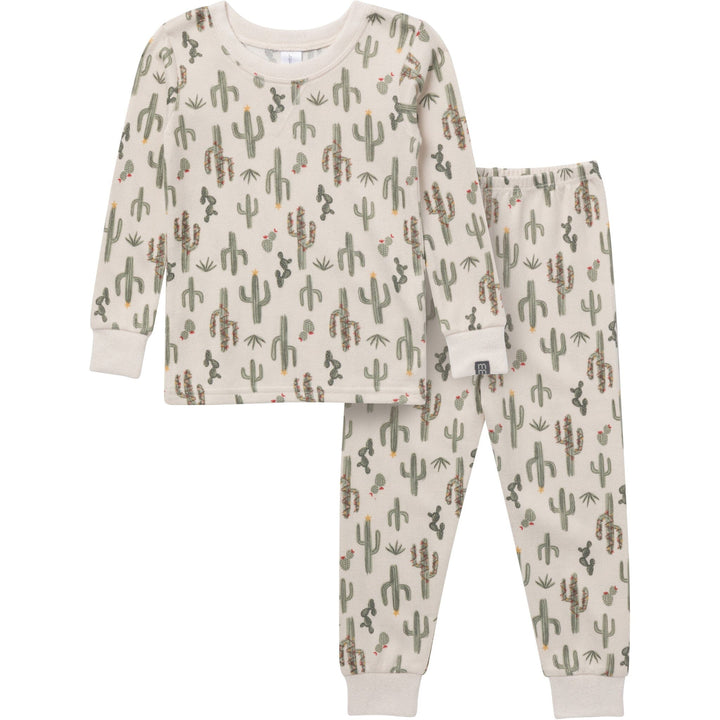 2-Piece Baby Neutral Christmas Cactus Snug Fitting Footless Pajama Set Sleepwear Gerber® 