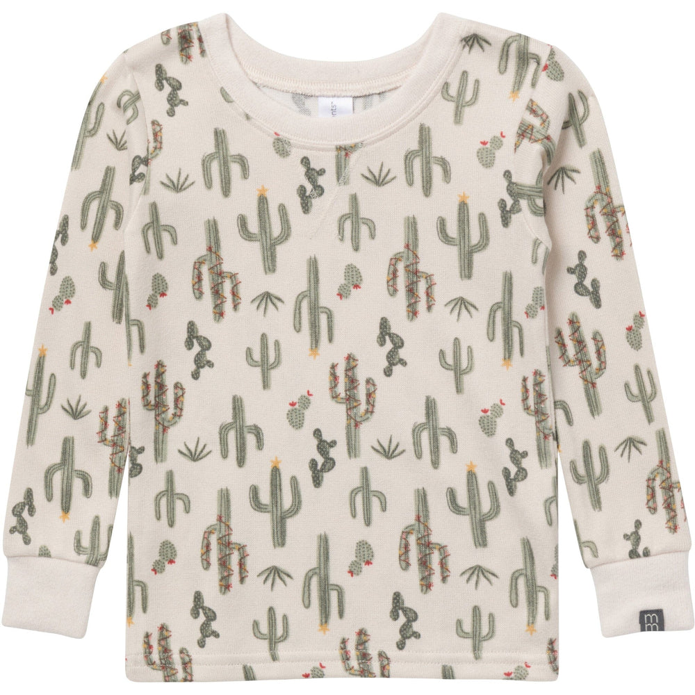 2-Piece Baby Neutral Christmas Cactus Snug Fitting Footless Pajama Set Sleepwear Gerber® 