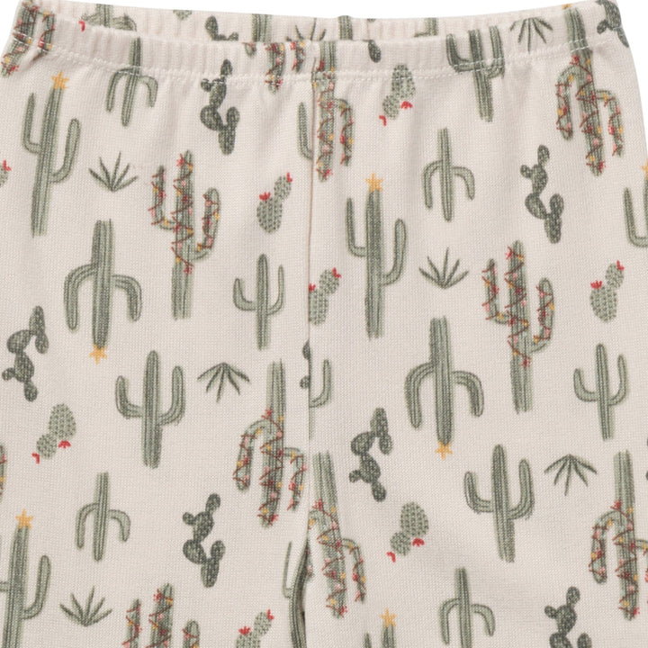 2-Piece Baby Neutral Christmas Cactus Snug Fitting Footless Pajama Set Sleepwear Gerber® 