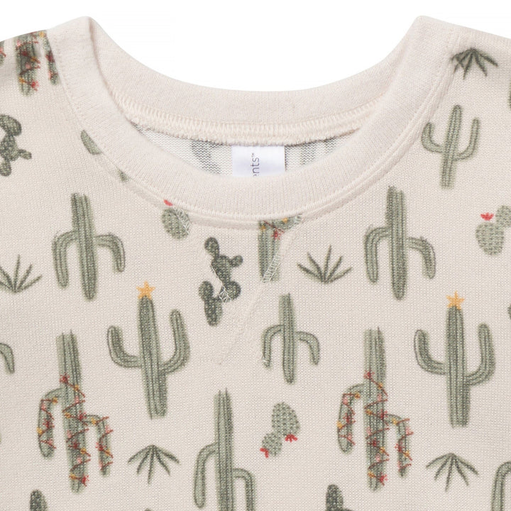 2-Piece Baby Neutral Christmas Cactus Snug Fitting Footless Pajama Set Sleepwear Gerber® 