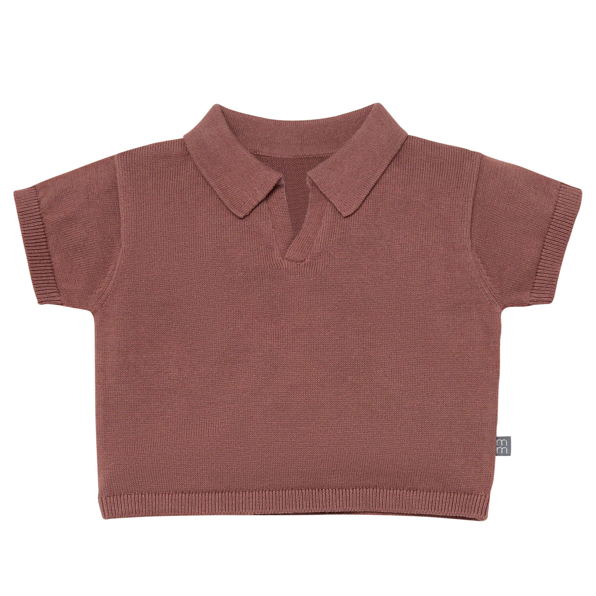 2-Piece Baby Boys Brown Johnny Collar Sweater Knit Set outfits Modern Moments™ by Gerber® 