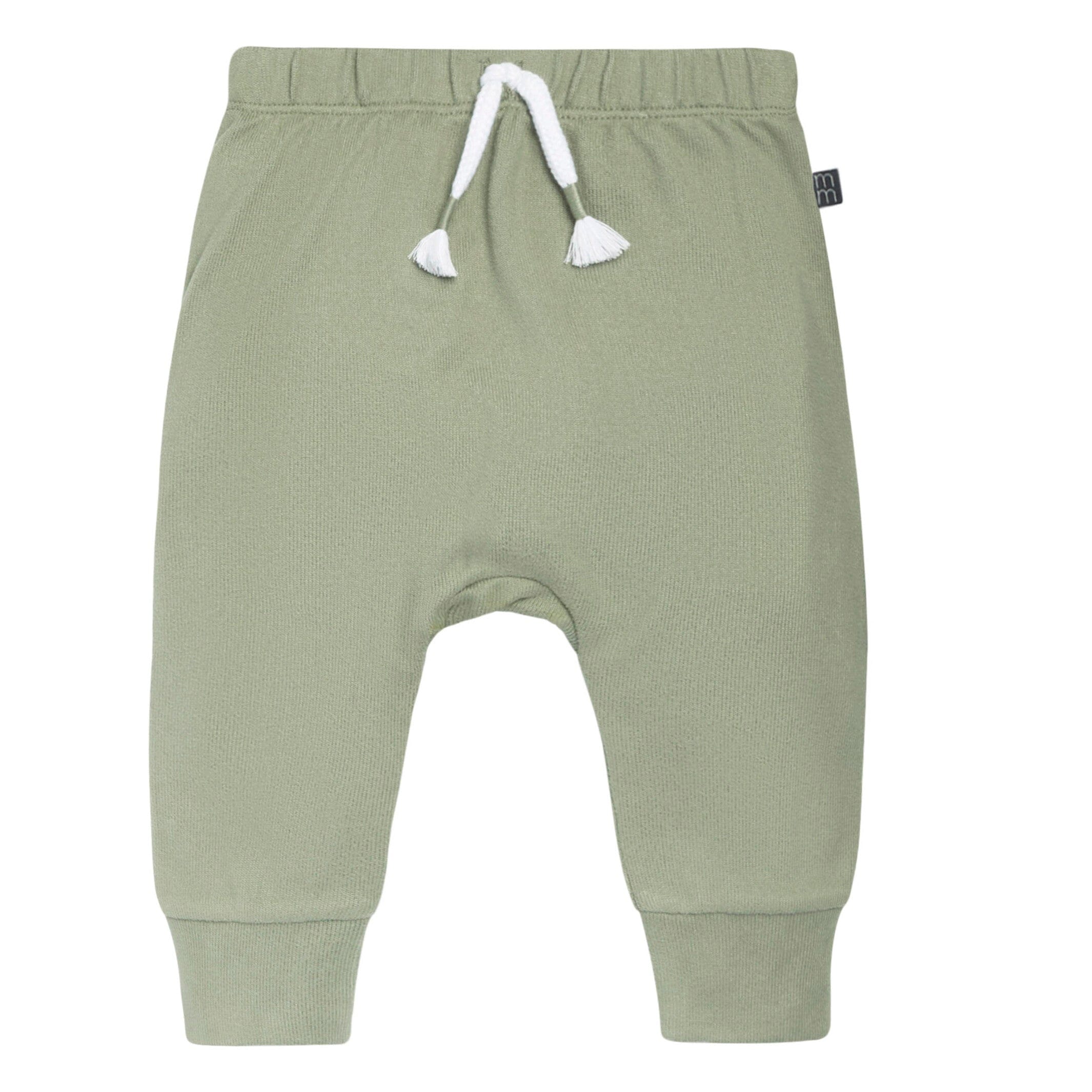 2-Piece Baby Boys Md Green Hooded Brushed Hacci Set