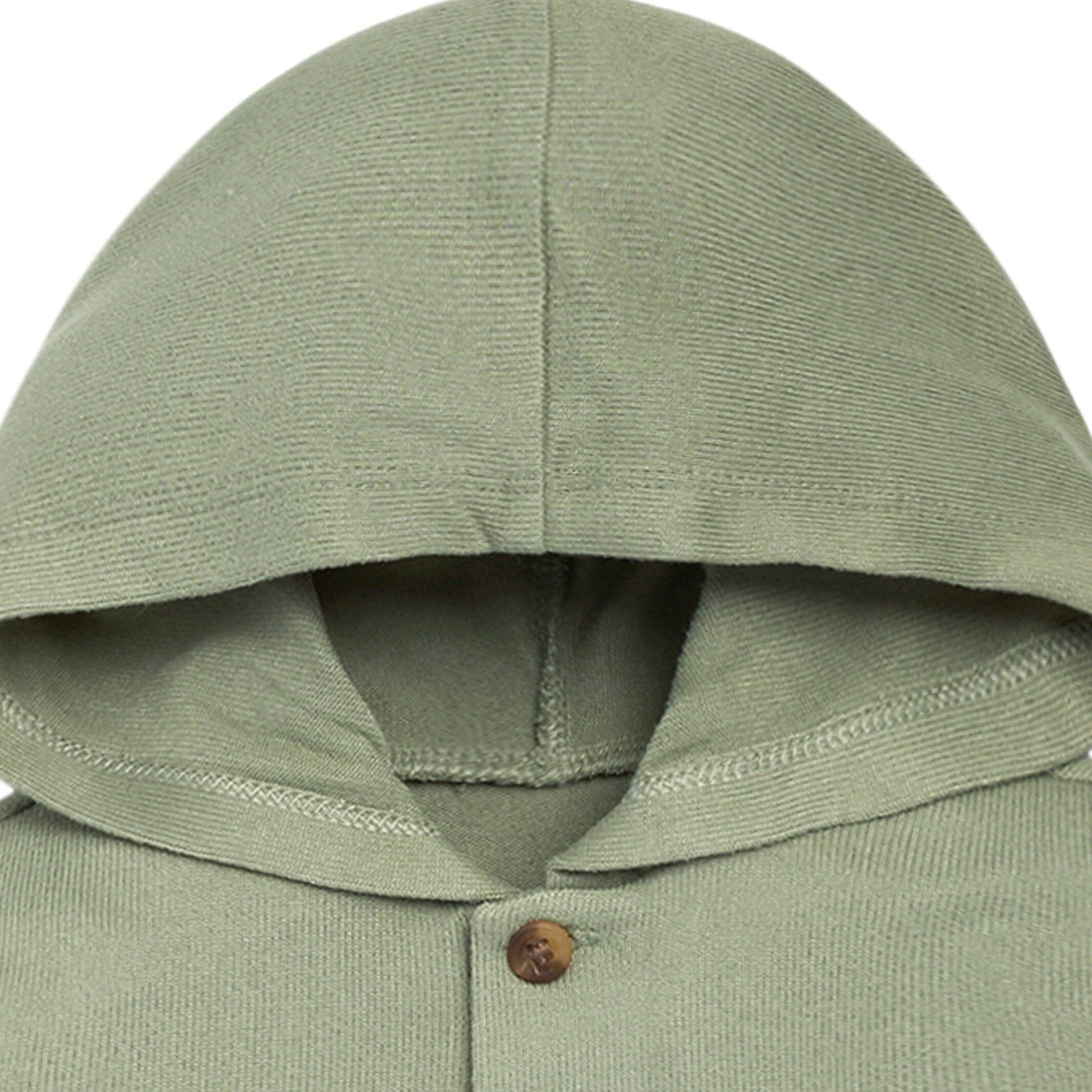 2-Piece Baby Boys Md Green Hooded Brushed Hacci Set