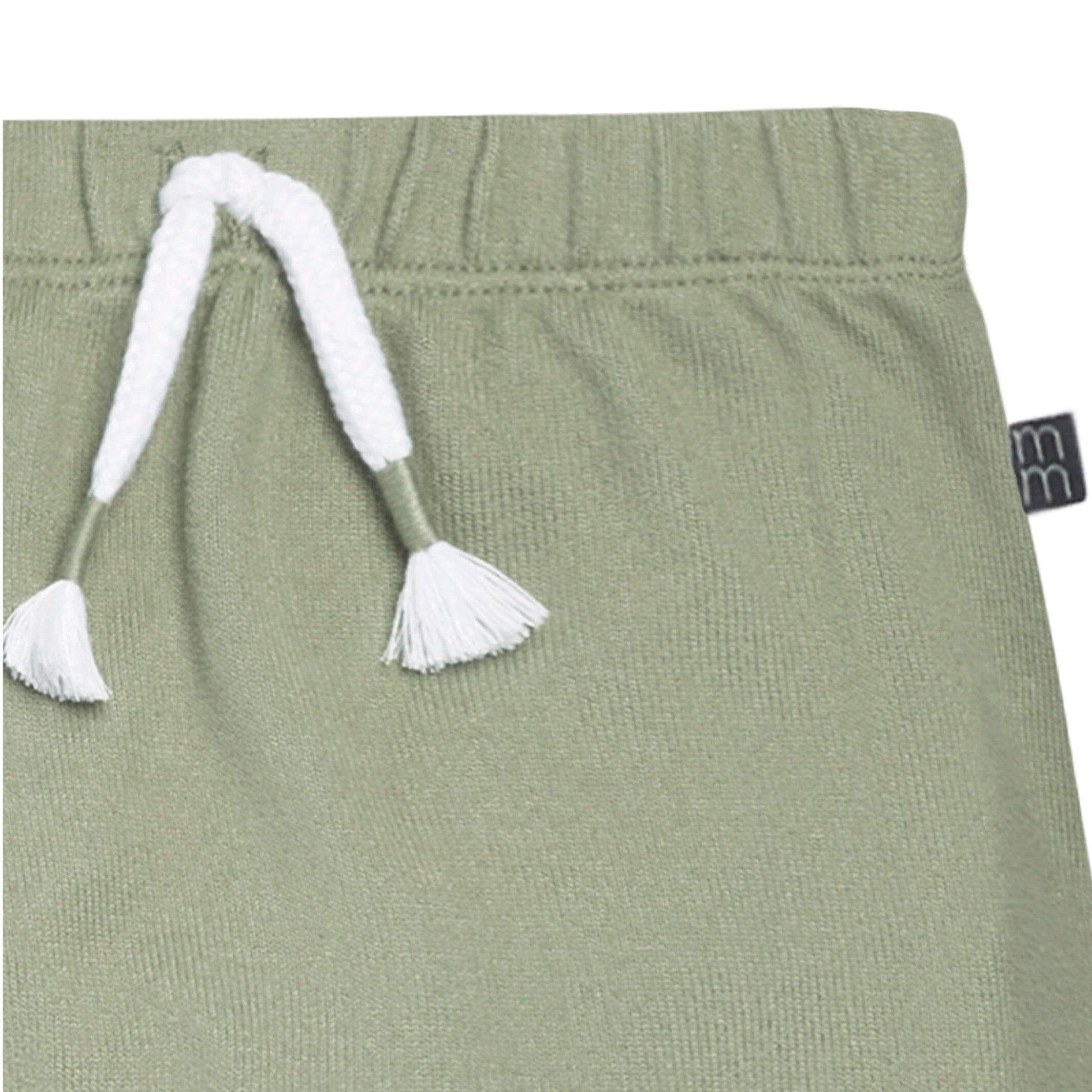 2-Piece Baby Boys Md Green Hooded Brushed Hacci Set