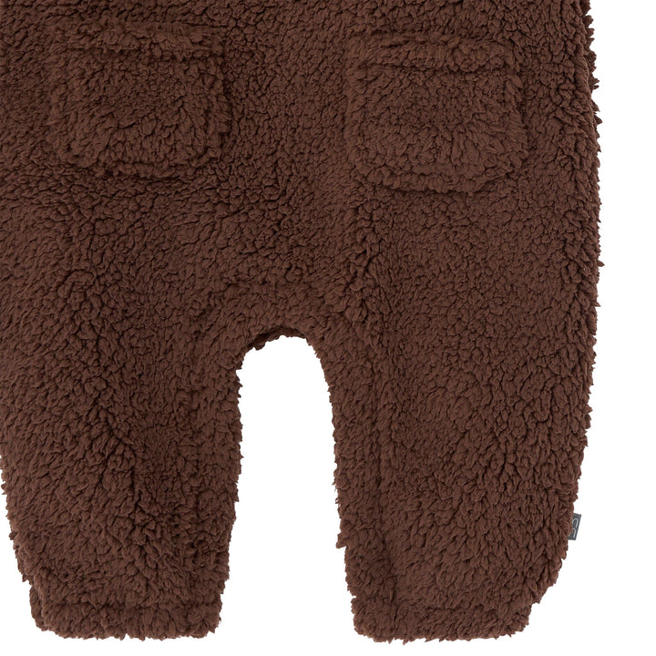 2-Piece Baby Boys Rich Brown Plush Overall With Long Sleeve Top Outfits & Sets Gerber® 