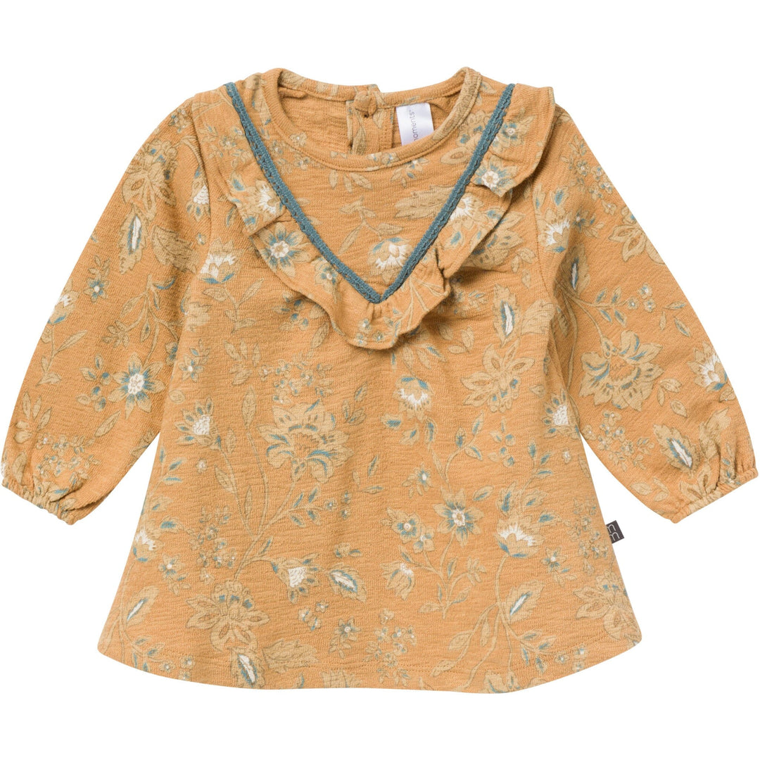 2-Piece Baby Girls Apple Cinnamon Floral Dress and Tights Set Dresses Gerber® 