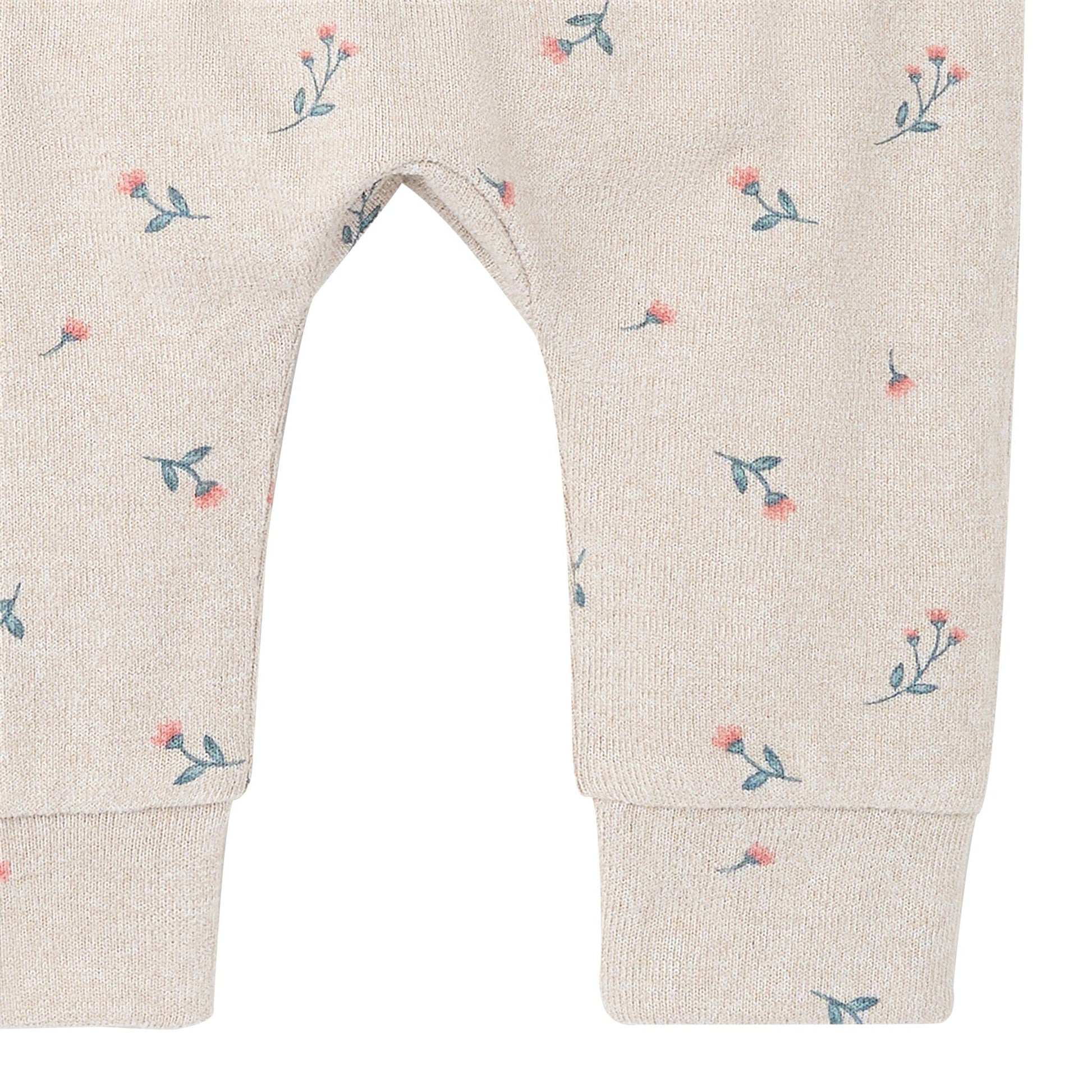2-Piece Baby Girls Beige Heather Peplum Top and Pants Outfits & Sets Gerber® 