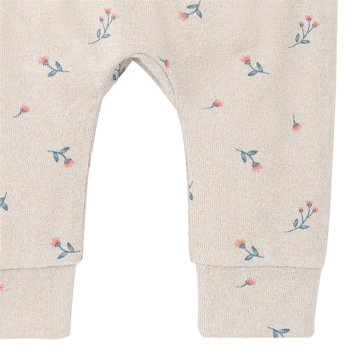 2-Piece Baby Girls Beige Heather Peplum Top and Pants Outfits & Sets Gerber® 