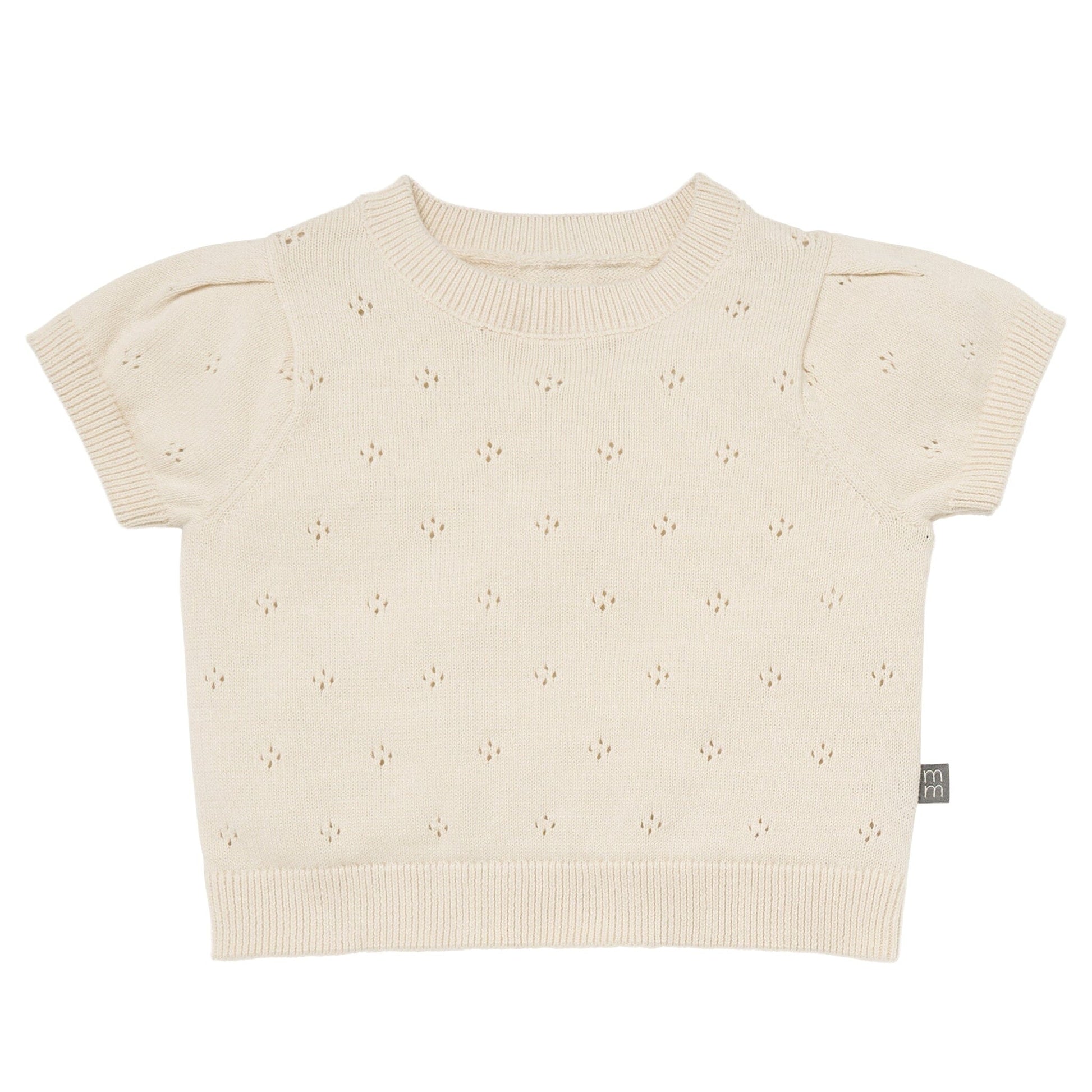 2-Piece Baby Girls Beige Sweater Knit Top and Shorts Set outfits Modern Moments™ by Gerber® 