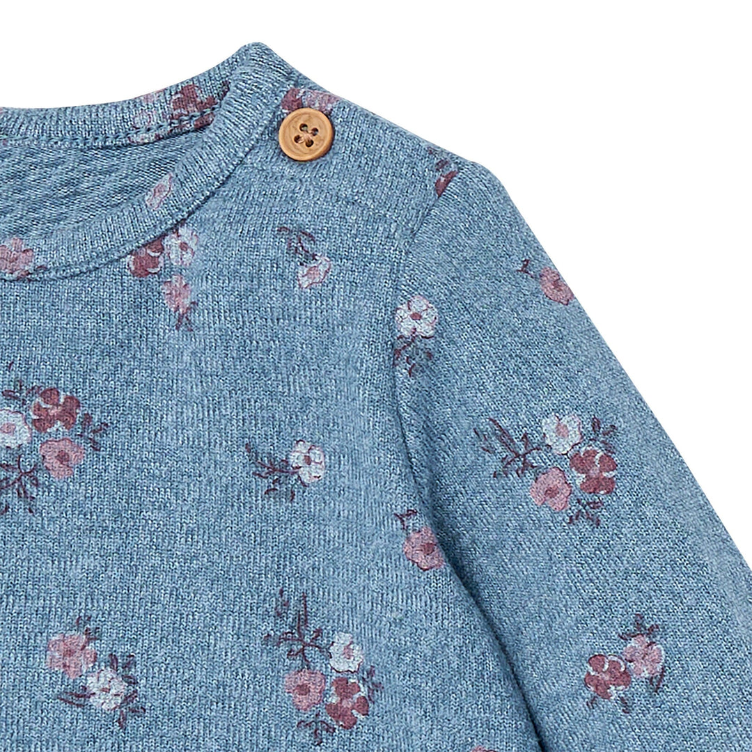 2-Piece Baby Girls Blue Heather Peplum Top and Pants Outfits & Sets Gerber® 