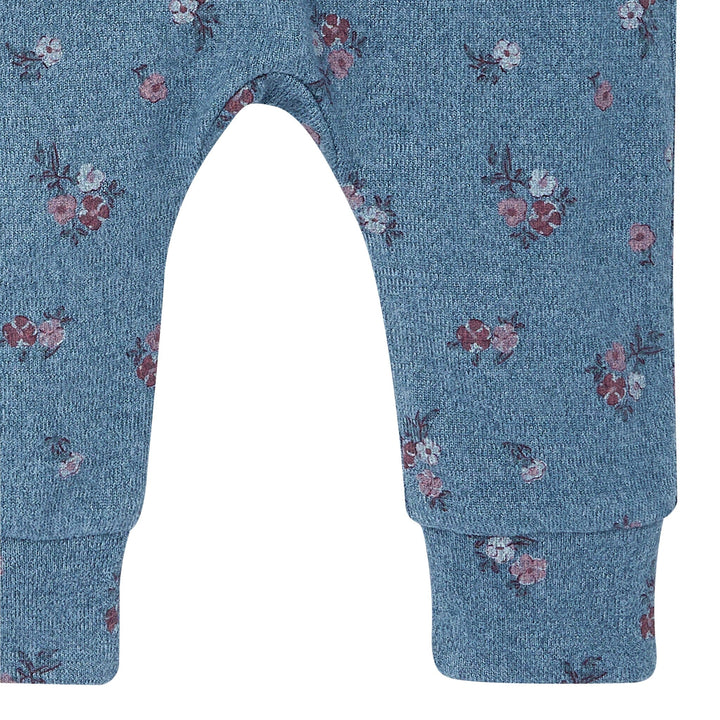 2-Piece Baby Girls Blue Heather Peplum Top and Pants Outfits & Sets Gerber® 