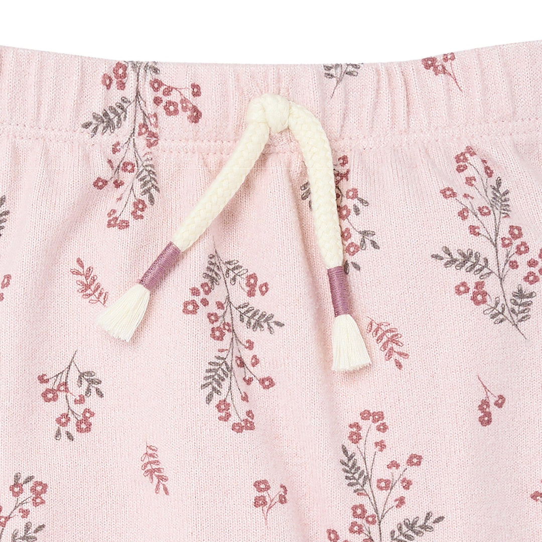2-Piece Baby Girls Blush Heather Peplum Top and Pants Outfits & Sets Gerber® 