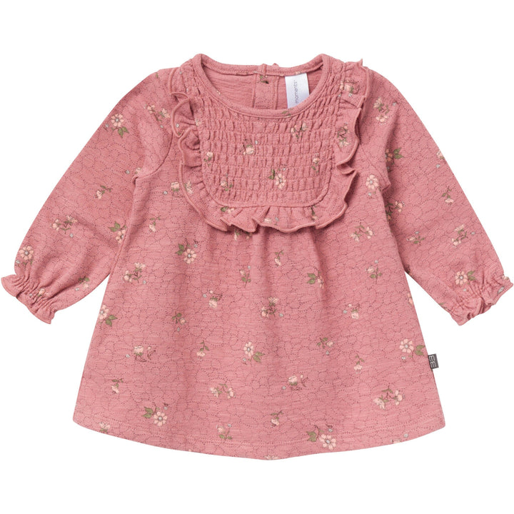 2-Piece Baby Girls Old Rose Floral Dress and Tights Set Dresses Gerber® 