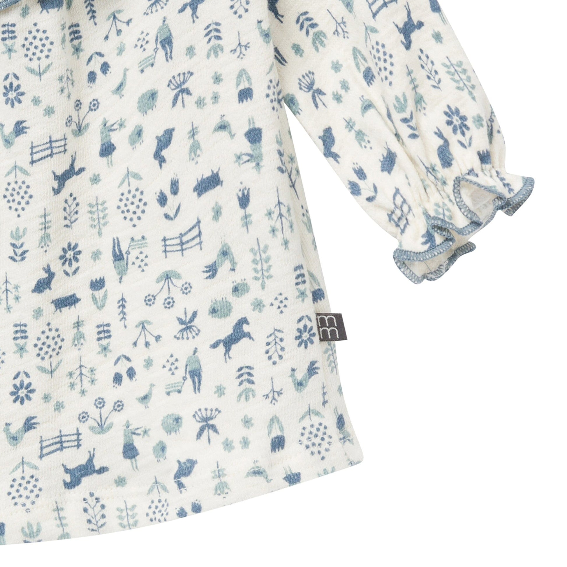 2-Piece Baby Girls Petit Blue Country Dress and Tights Set Dresses Gerber® 