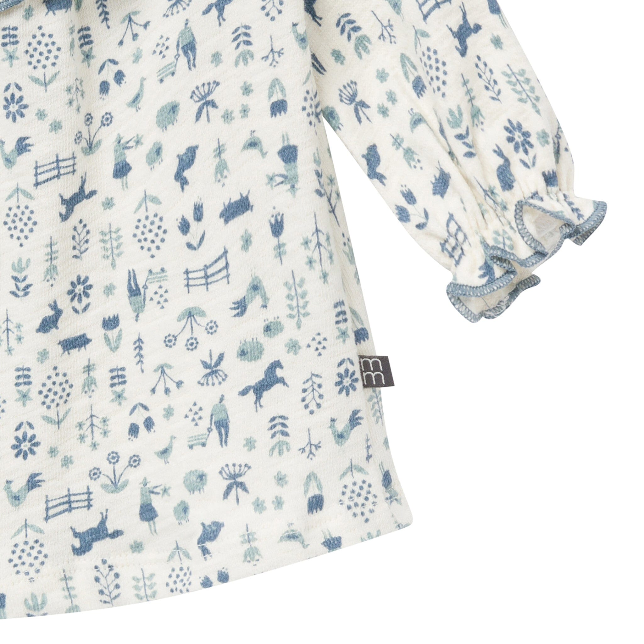 2-Piece Baby Girls Petit Blue Country Dress and Tights Set Dresses Gerber® 