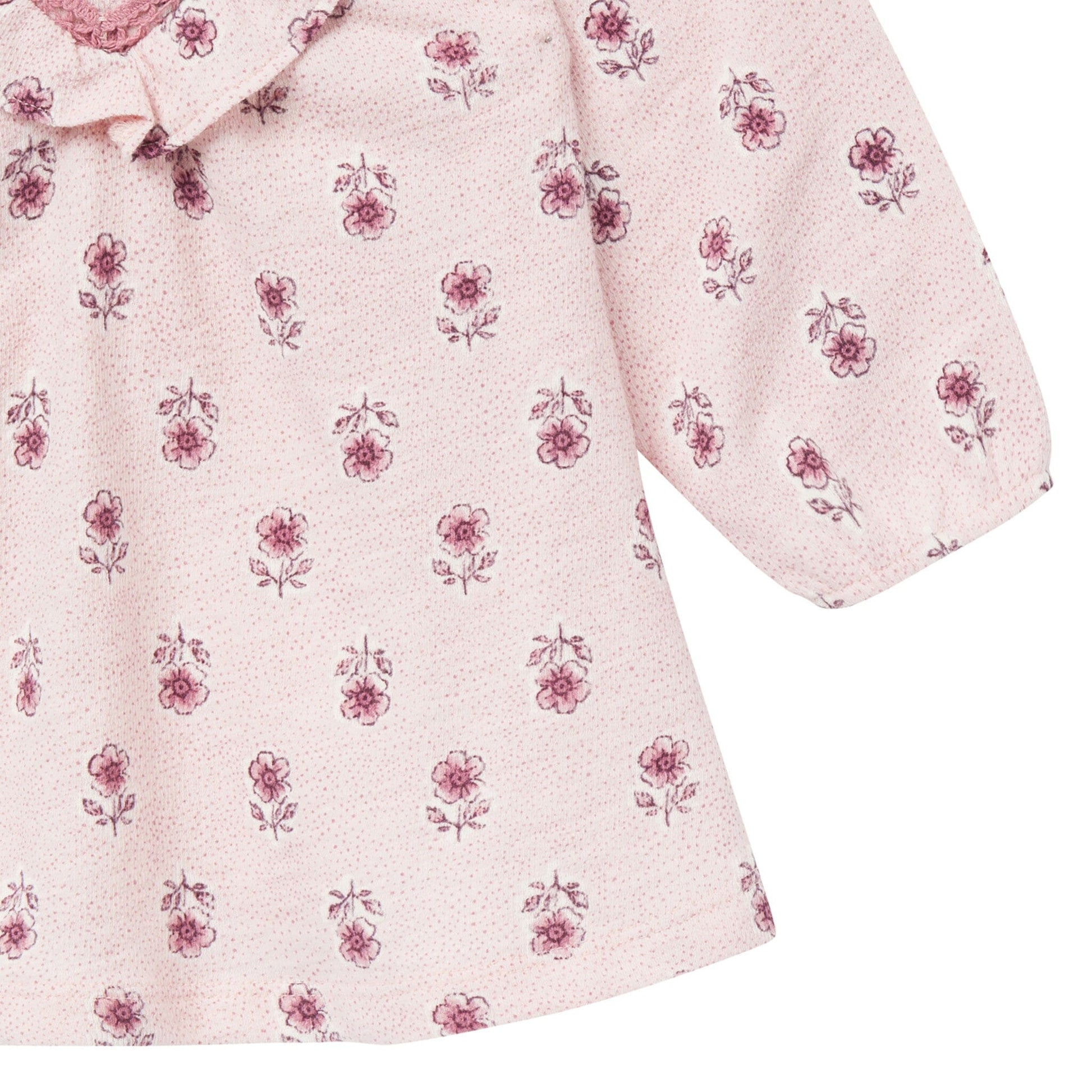 2-Piece Baby Girls Pink Blush Flowers Dress and Tights Set Dresses Gerber® 