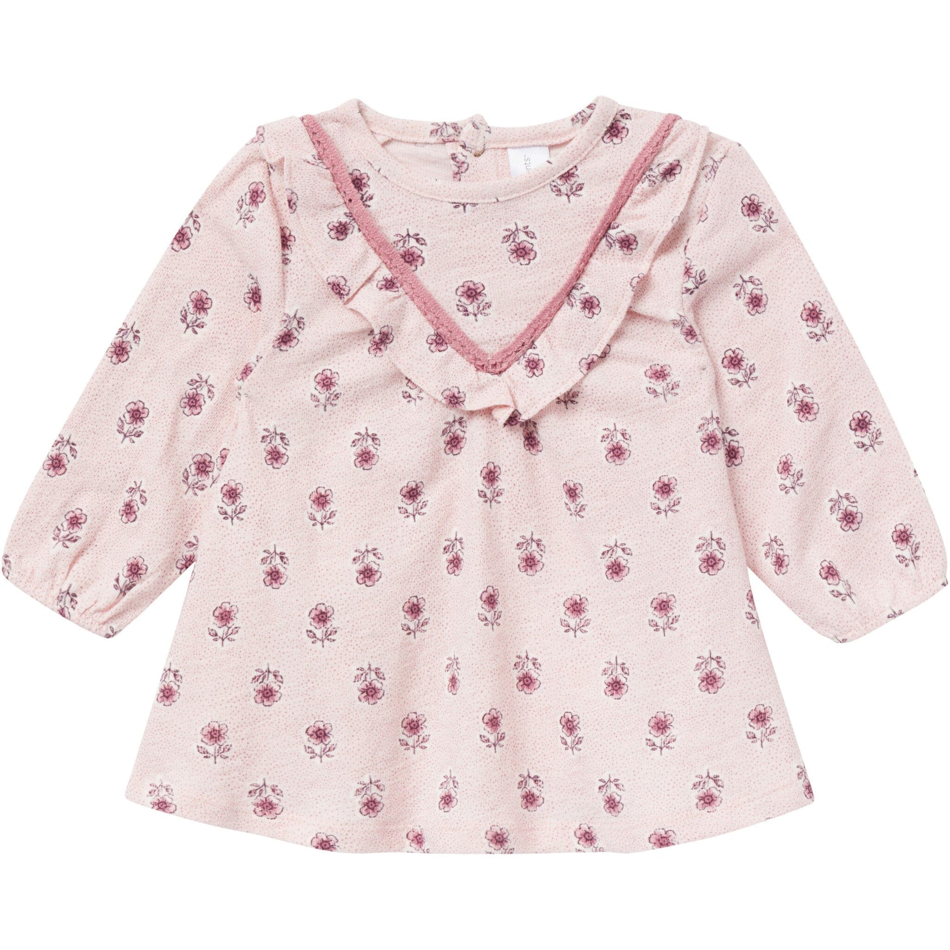 2-Piece Baby Girls Pink Blush Flowers Dress and Tights Set Dresses Gerber® 