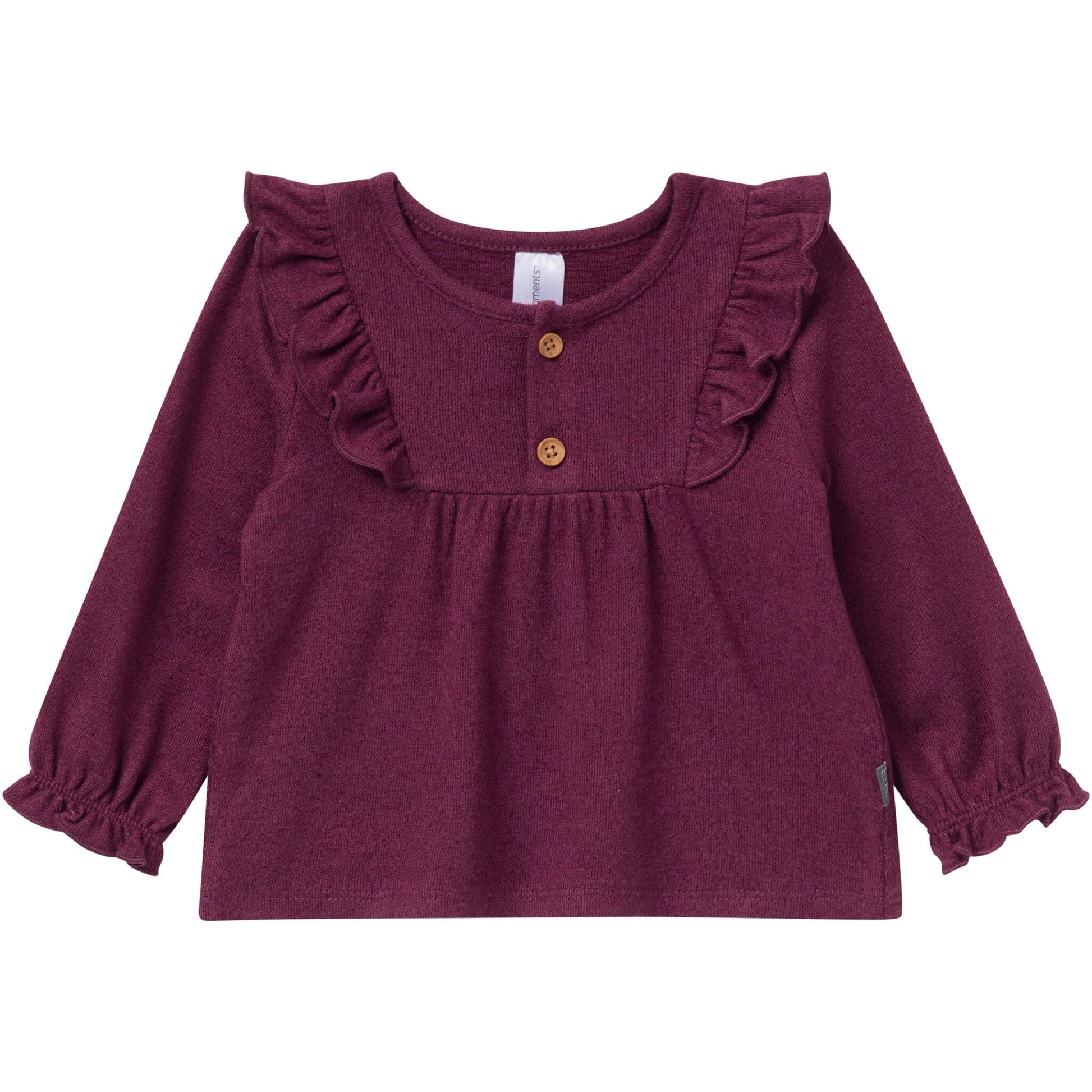 2-Piece Baby Girls Purple Heather Ruffle Top and Pant Set Outfits & Sets Gerber® 