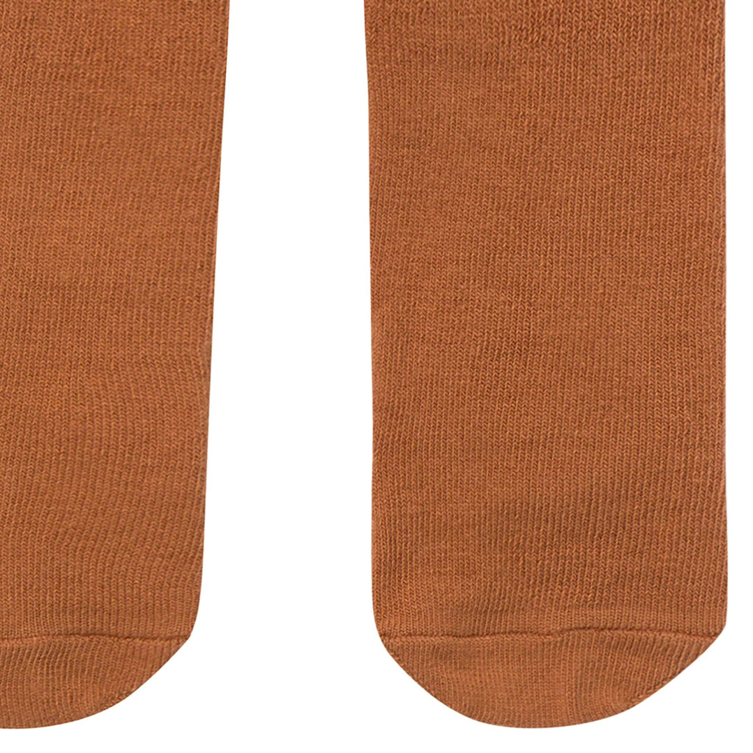 2-Piece Baby Girls Brown Fleur Bubble Romper Bubble Romper and Tights Rompers Gerber® 