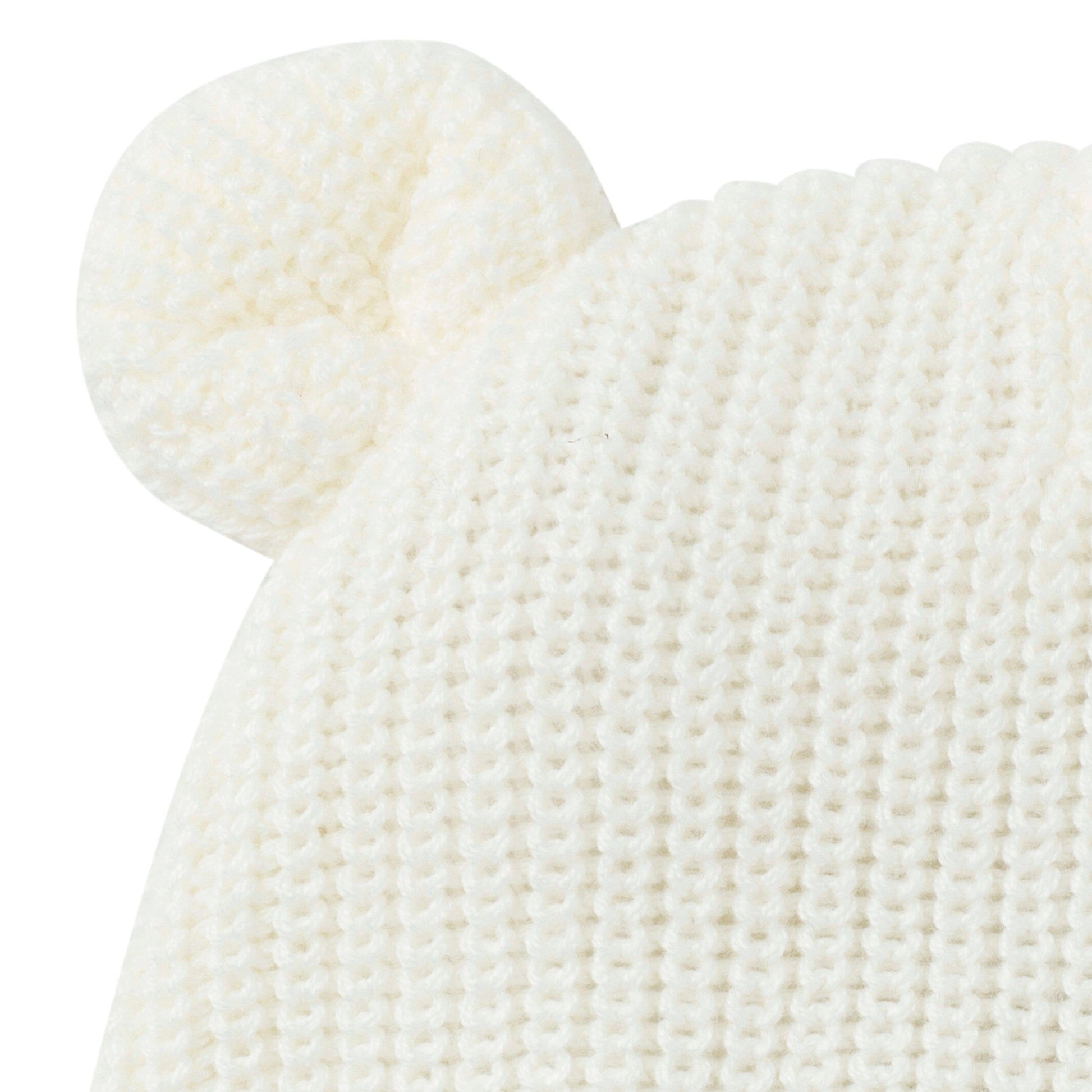 2-Piece Baby Neutral Ivory Romper & Hat Set