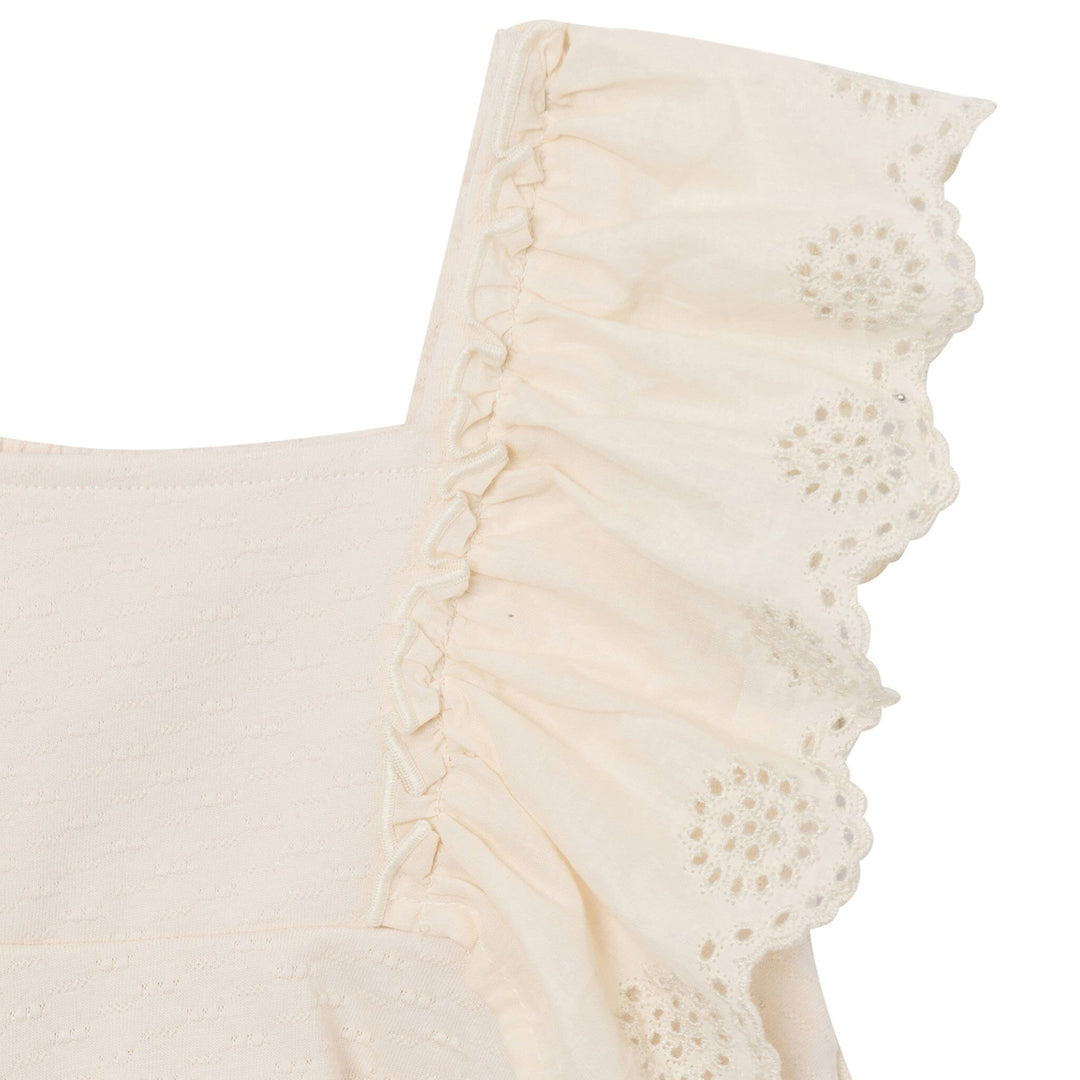 2-Piece Girls Madcap Gray Self Eyelet Embr Top and Shorts outfits modern moments™ by Gerber® 