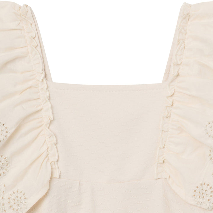 2-Piece Girls Madcap Gray Self Eyelet Embr Top and Shorts outfits modern moments™ by Gerber® 