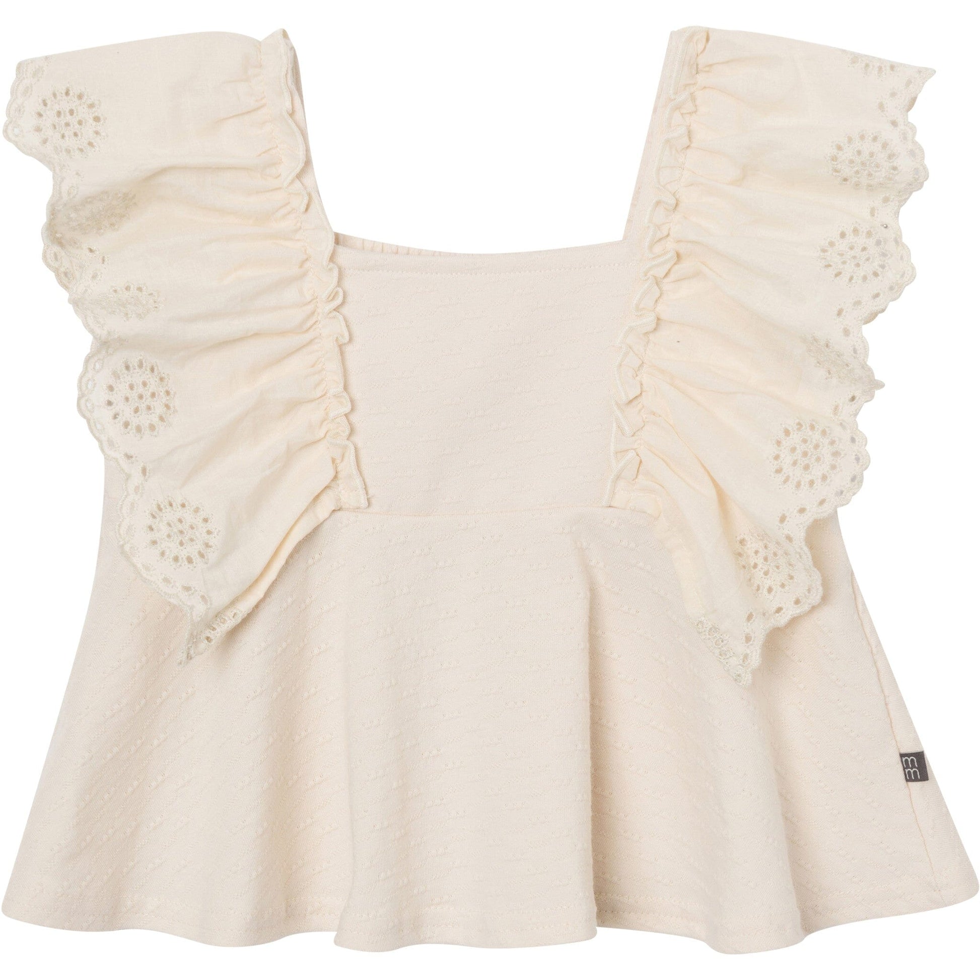 2-Piece Girls Madcap Gray Self Eyelet Embr Top and Shorts outfits modern moments™ by Gerber® 
