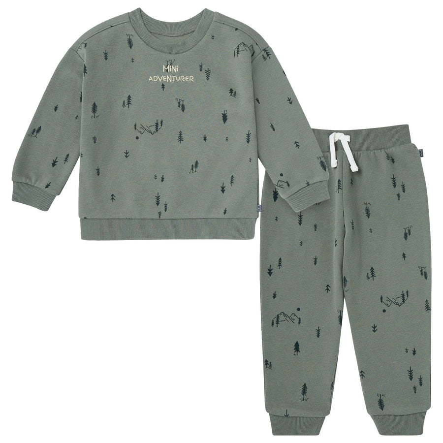 2-Piece Baby Boys Mountain Green Sweatshirt and Jogger Set Outfits & Sets Modern Moments™ by Gerber® 