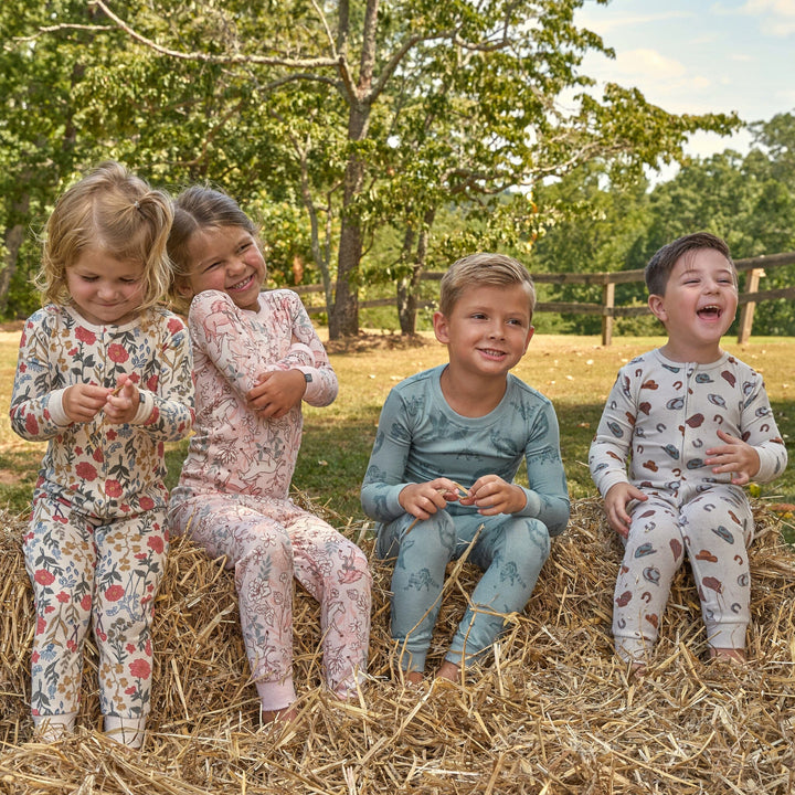 2-Piece Baby Boys Light Blue Snug Fitting Footless Pajama Set Sleepwear Gerber® 