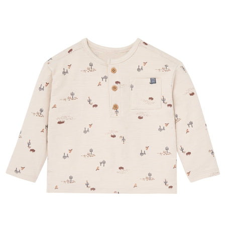 2-Piece Infant & Toddler Boys Buffalo Desert Henley Top and Pant Set