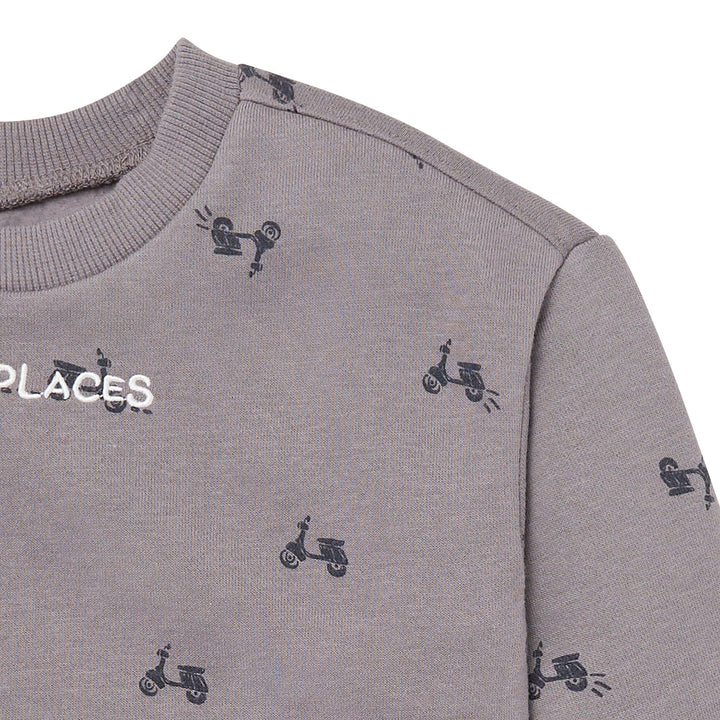 2-Piece Baby Boys Stormy Gray Sweatshirt and Jogger Set Outfits & Sets Gerber® 