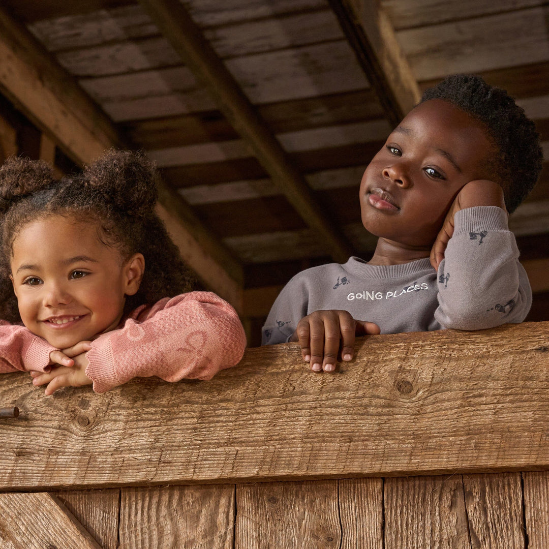 2-Piece Baby Boys Stormy Gray Sweatshirt and Jogger Set Outfits & Sets Gerber® 