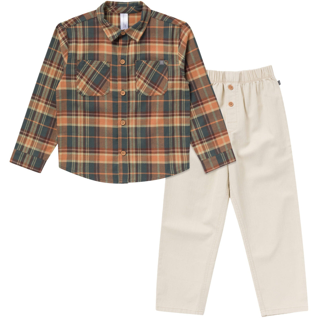 2-Piece Baby Boys Urban Chic Shirt and Pant Set Outfits & Sets Gerber® 