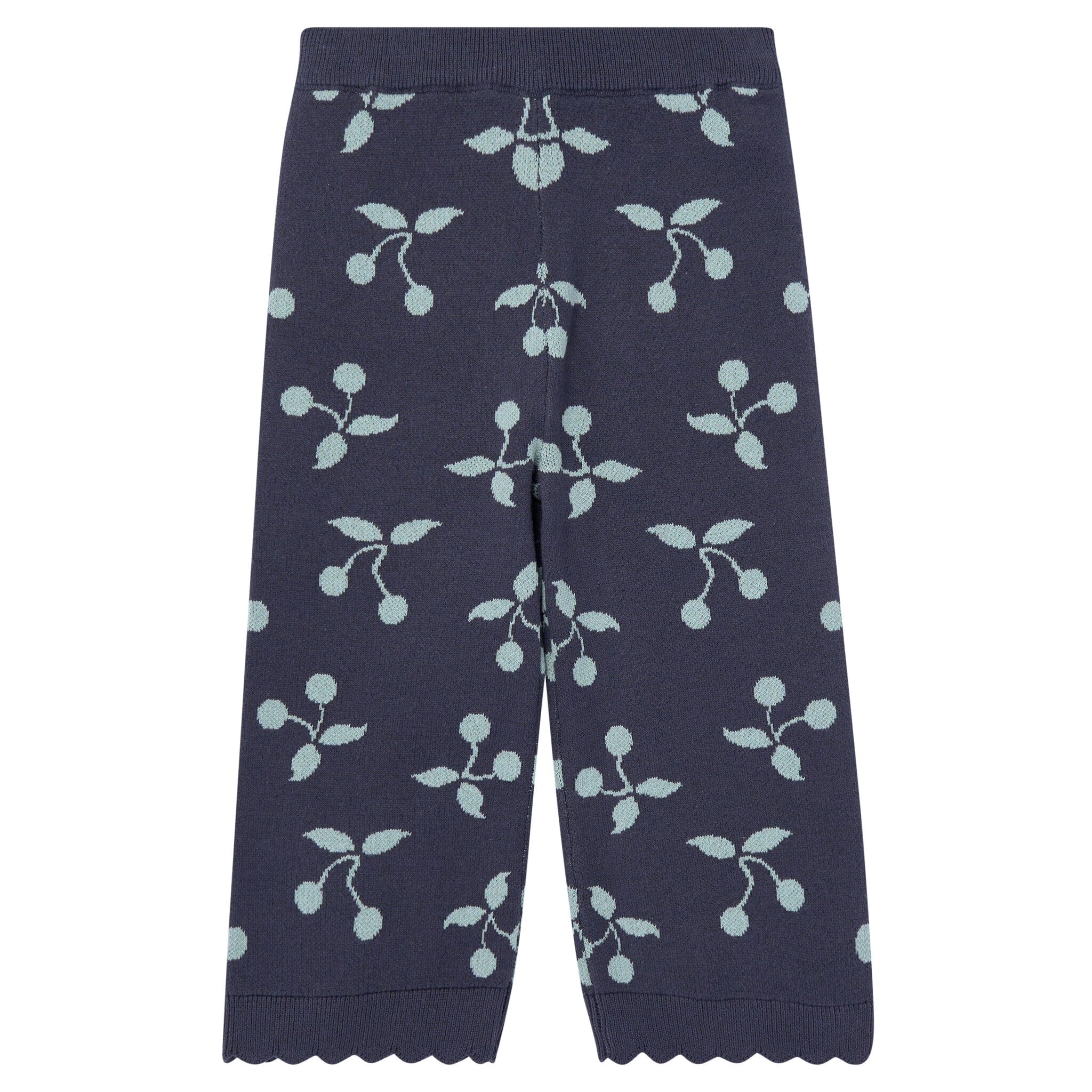 2-Piece Baby Girls Blue Fruit Jacquard Seater Knit Top and Pant Set Outfits & Sets Gerber® 